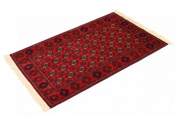 Orientteppich Orientteppich Afghan Mauri 132x82 Handgewebter Teppich, Nain Trading, Höhe: 0.6 mm