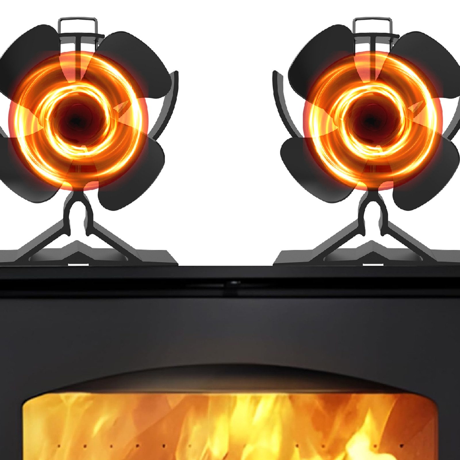 SunJas Kaminventilator 2er-set,Kaminventilator Ofenventilator Kaminofen Ven günstig online kaufen