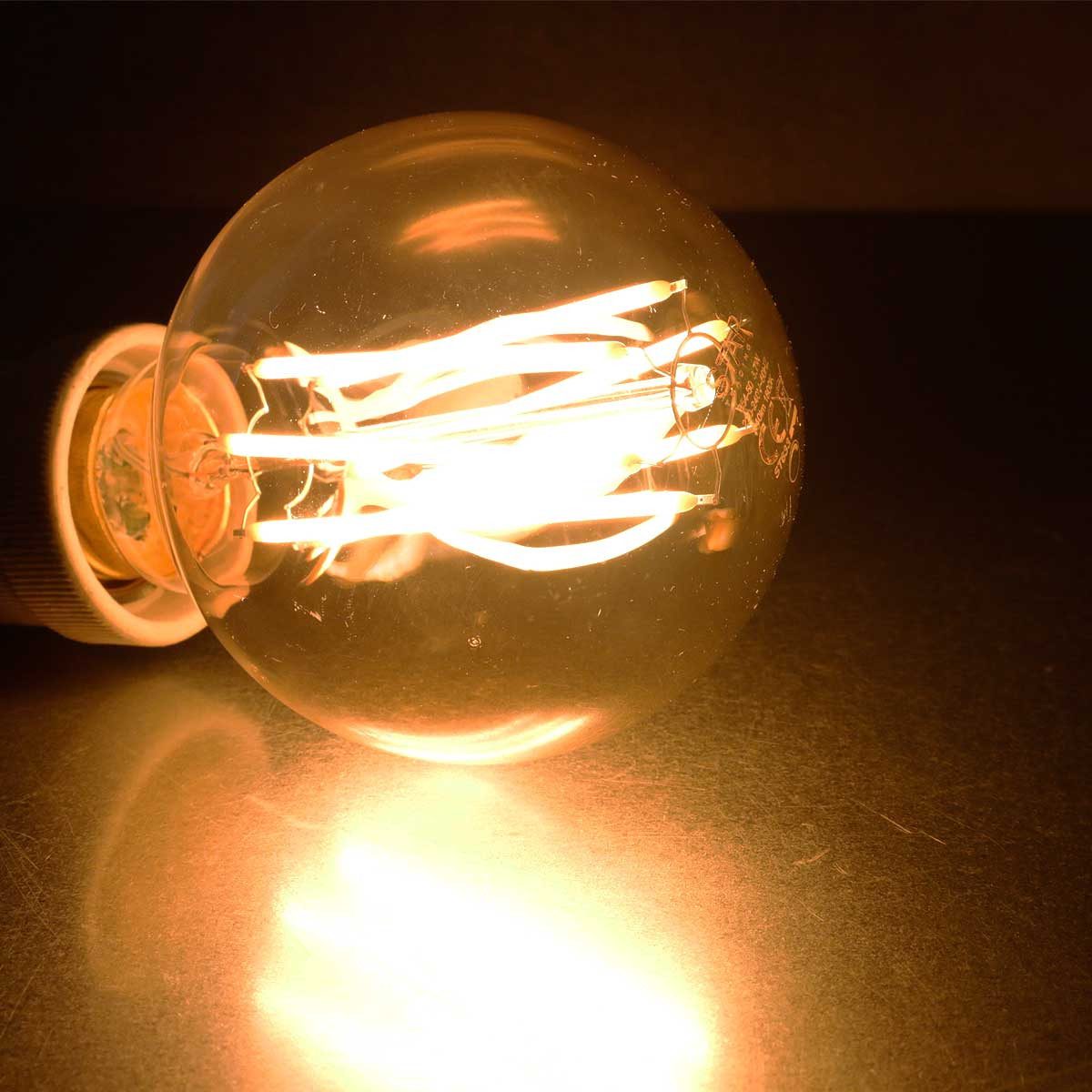 STAR TRADING LED-Leuchtmittel E27 LED Birne VINTAGE Filament Birne-Optik 240lm, goldenweiß,warmweiß