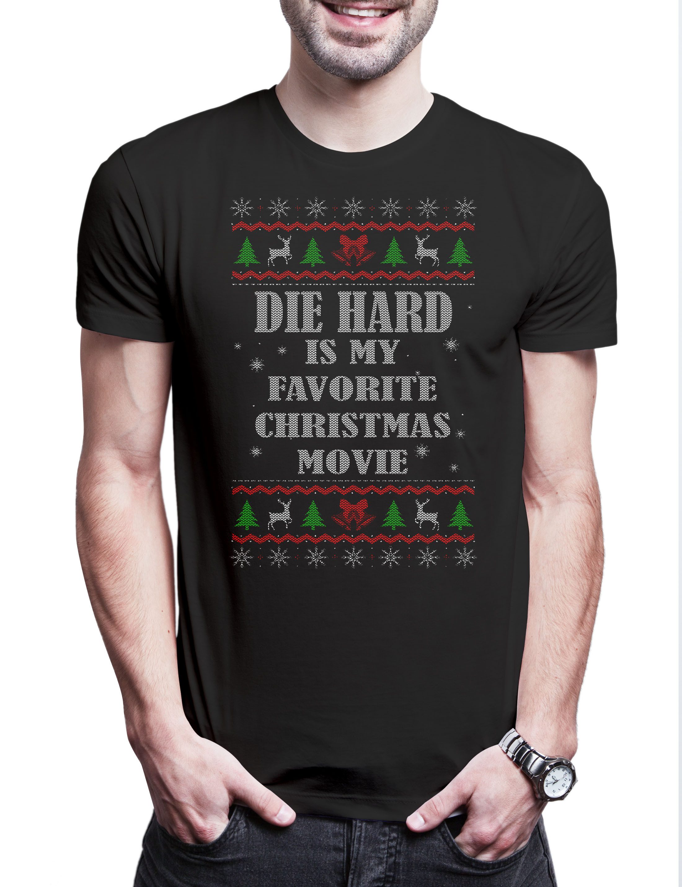 Print-Shirt My Favorite Christmas Movie Herren T-Shirt Merry Hard Santa Die