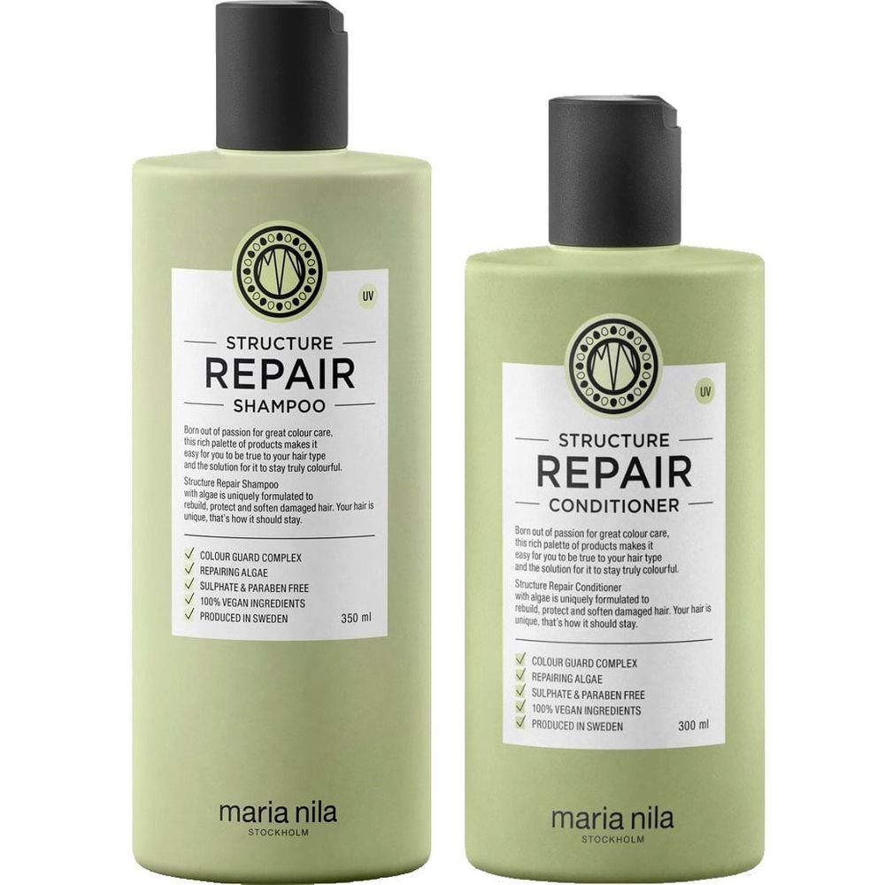 Maria Nila Haarpflege-Set Maria Nila Structure Repair Set - Shampoo 350 ml + Conditioner 300 ml