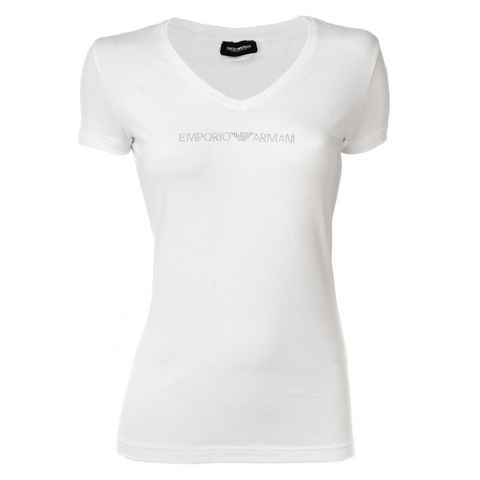 Emporio Armani T-Shirt Damen T-Shirt - V-Neck, Loungewear, Kurzarm