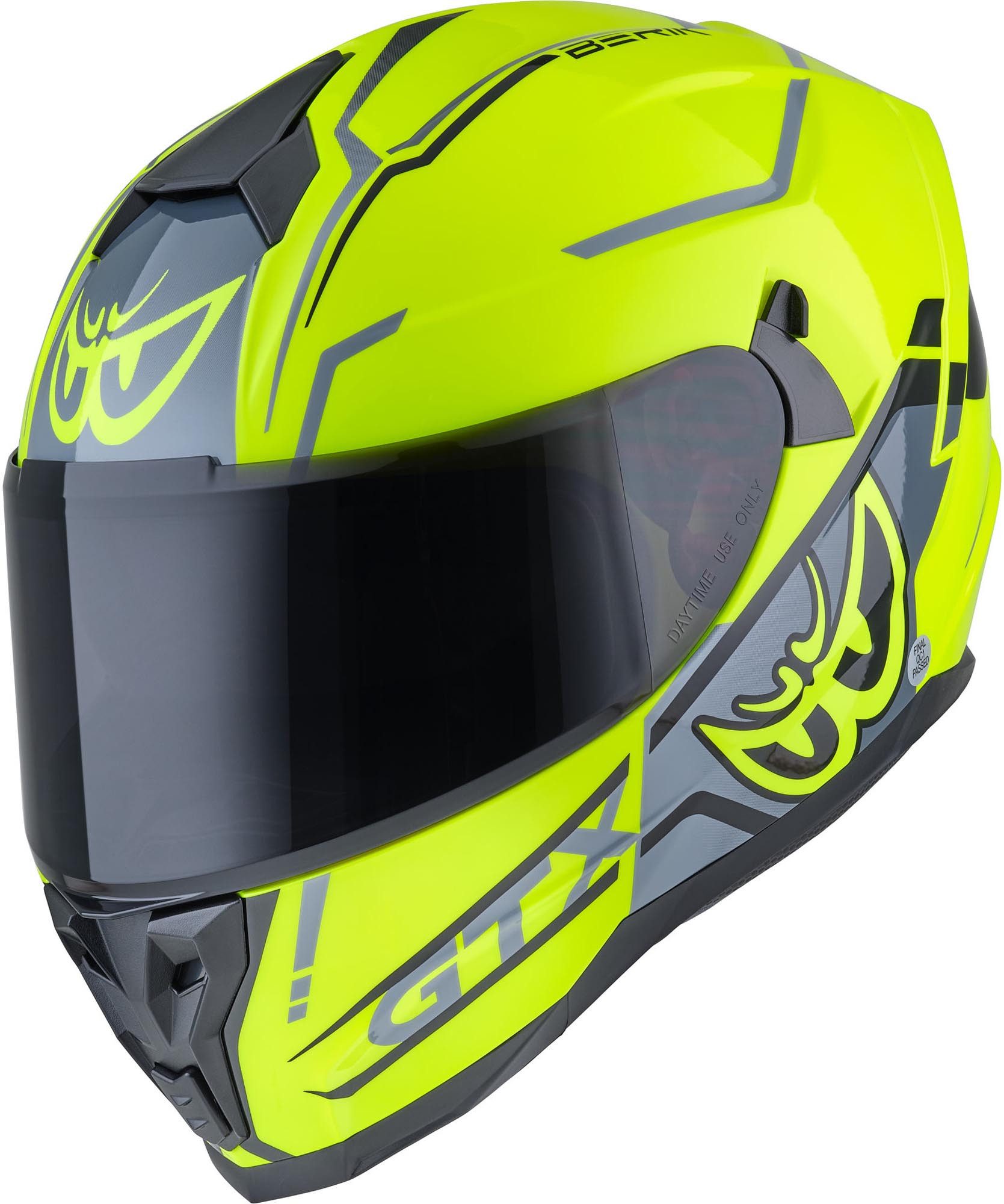 Berik Motorradhelm FF869 Arok Helm, Vorbereitet Für Kommunikationssystem,herausnehmbares Innenfutter