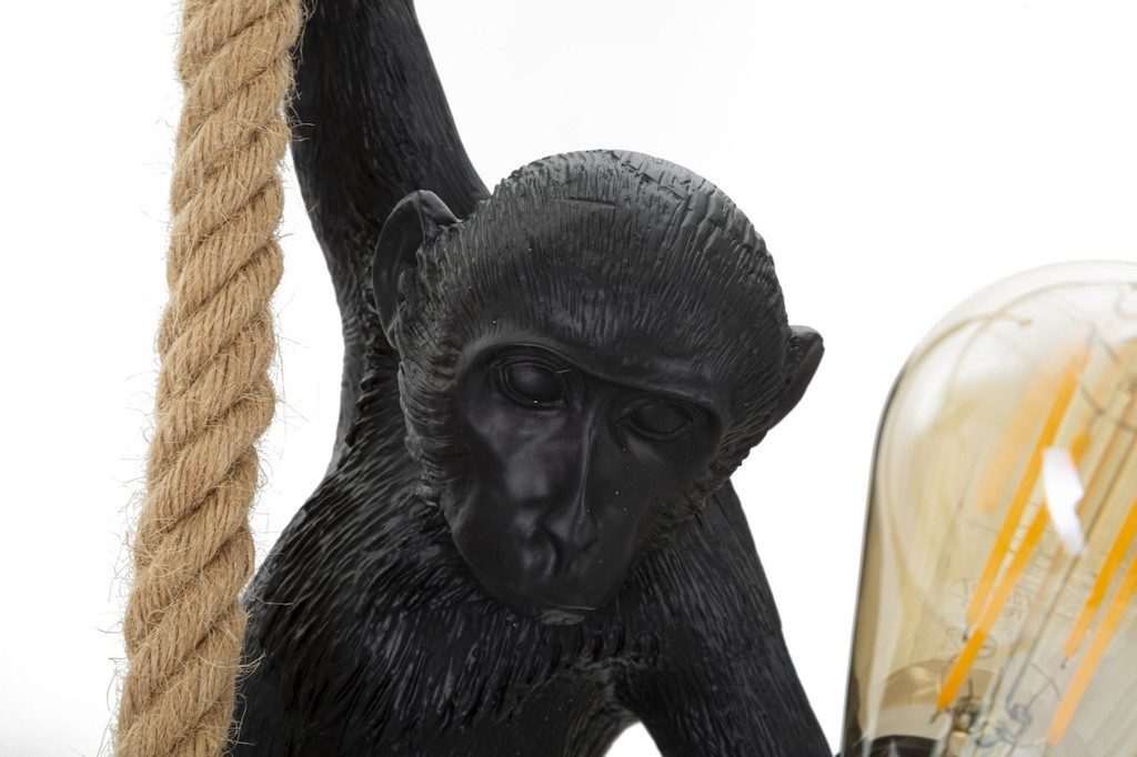 Mauro Ferretti Hängeleuchte Monkey Haengelampe Gold Resin Rope Glam Design – Bild 4 von 5