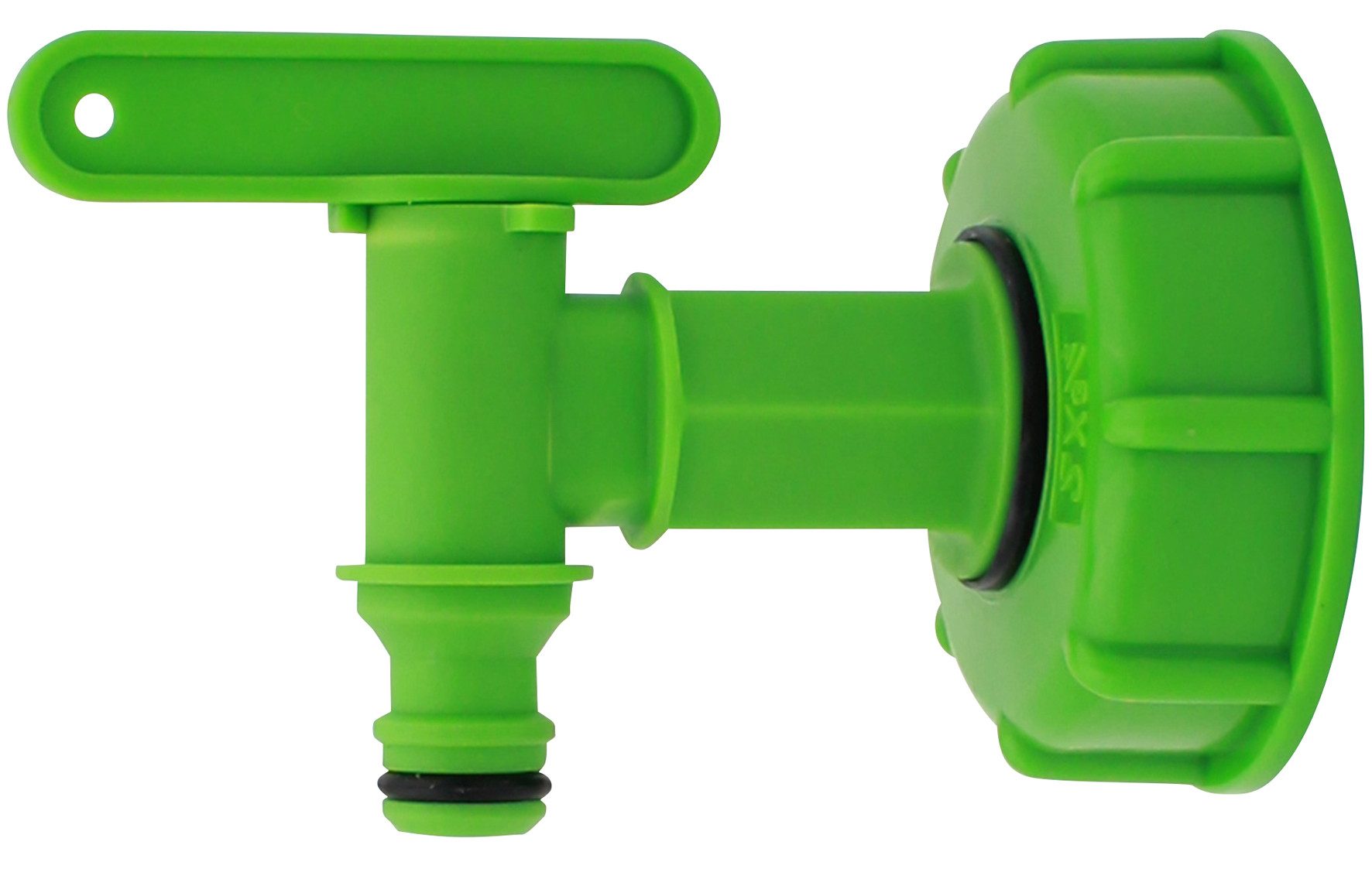 Graf Regentonne IBC Adapter 2 Zoll mit kleinem Hahn