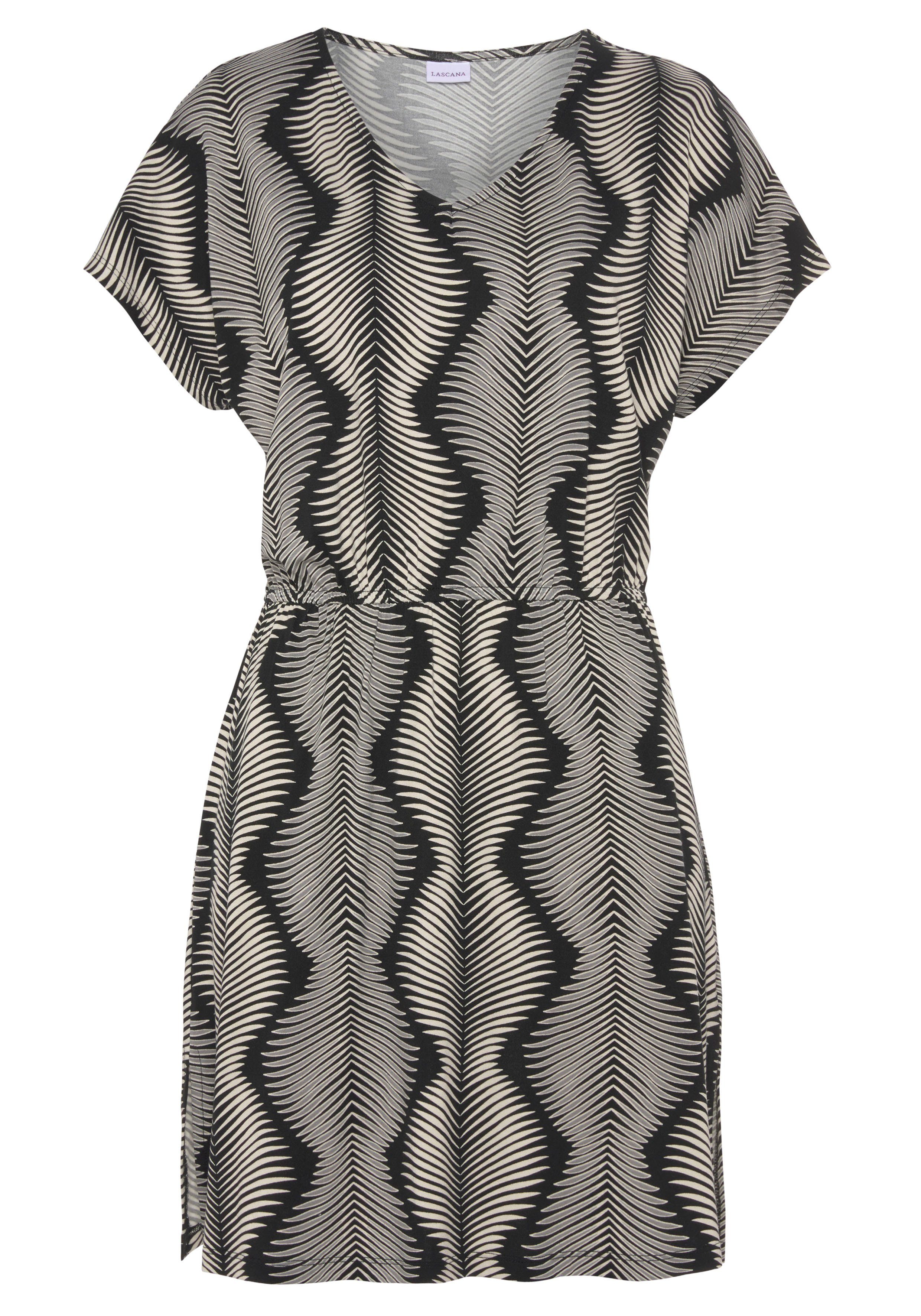 LASCANA Nachthemd mit graphischen Allover-Druck günstig online kaufen