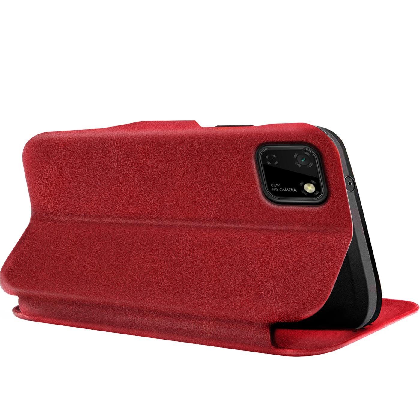 CoolGadget Handyhülle Business Premium Hülle für Huawei Y5P 5,45 Zoll, Handy Tasche mit Kartenfach für Y5p Schutzhülle