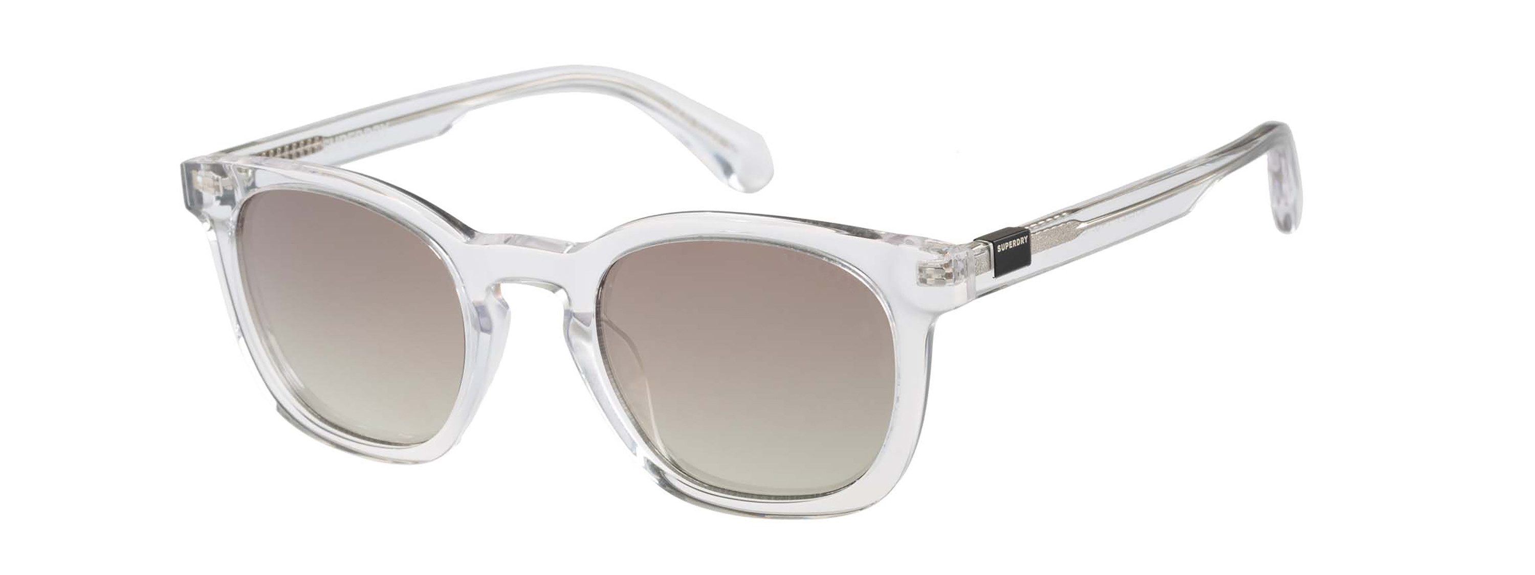 Superdry Sonnenbrille Modell 996091 Form Rund, Logoschriftzug auf Bügel, Kunststofffassung