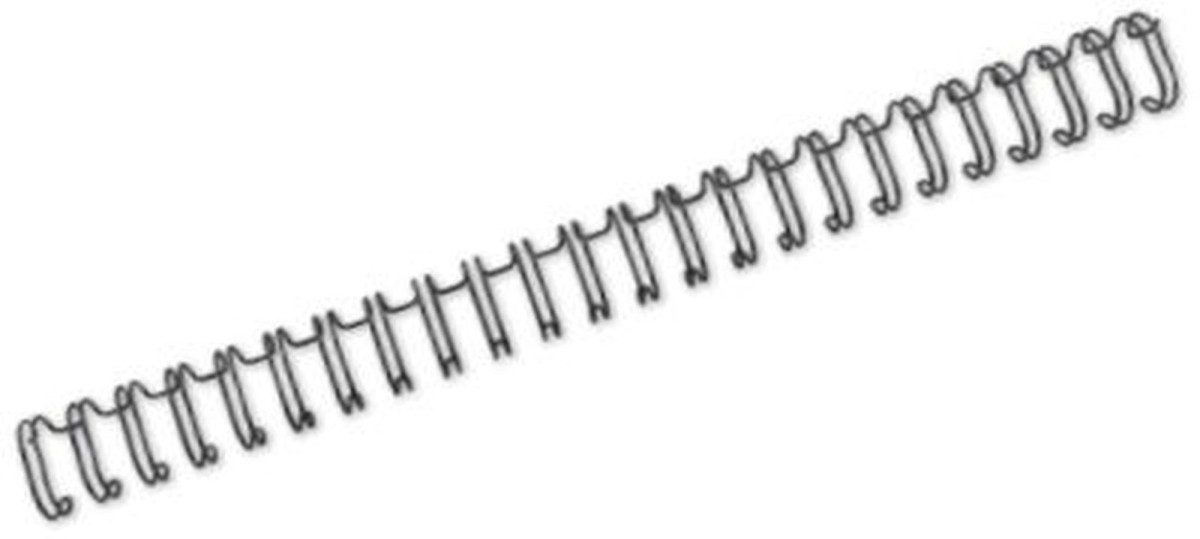 GBC Thermo-Bindemappe Drahtbinderücken WireBind A5 Nr. 4 6,3mm VE=250 Stück schwarz, (