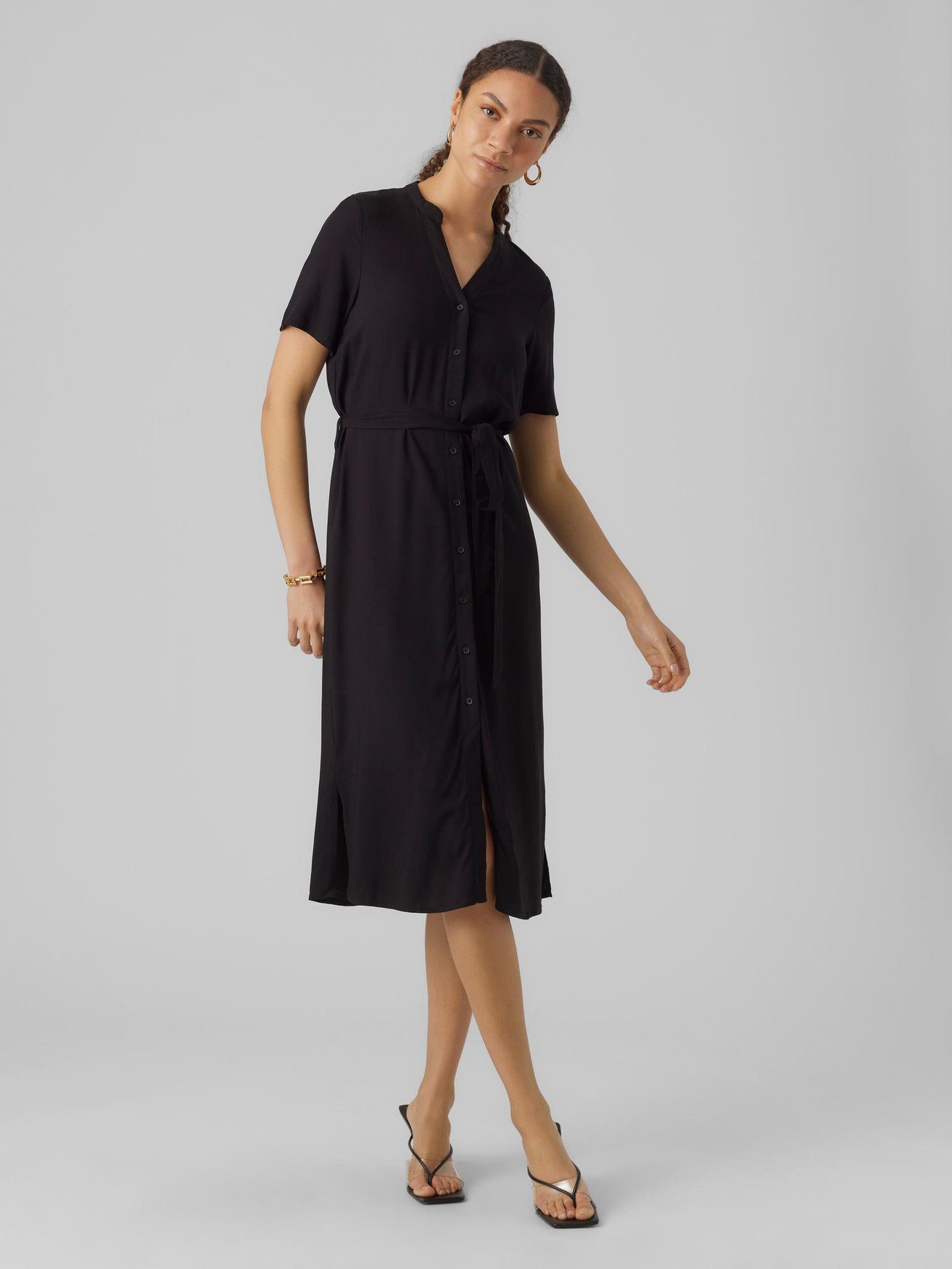 Vero Moda Shirtkleid Midi Blusen Kurzarm günstig online kaufen