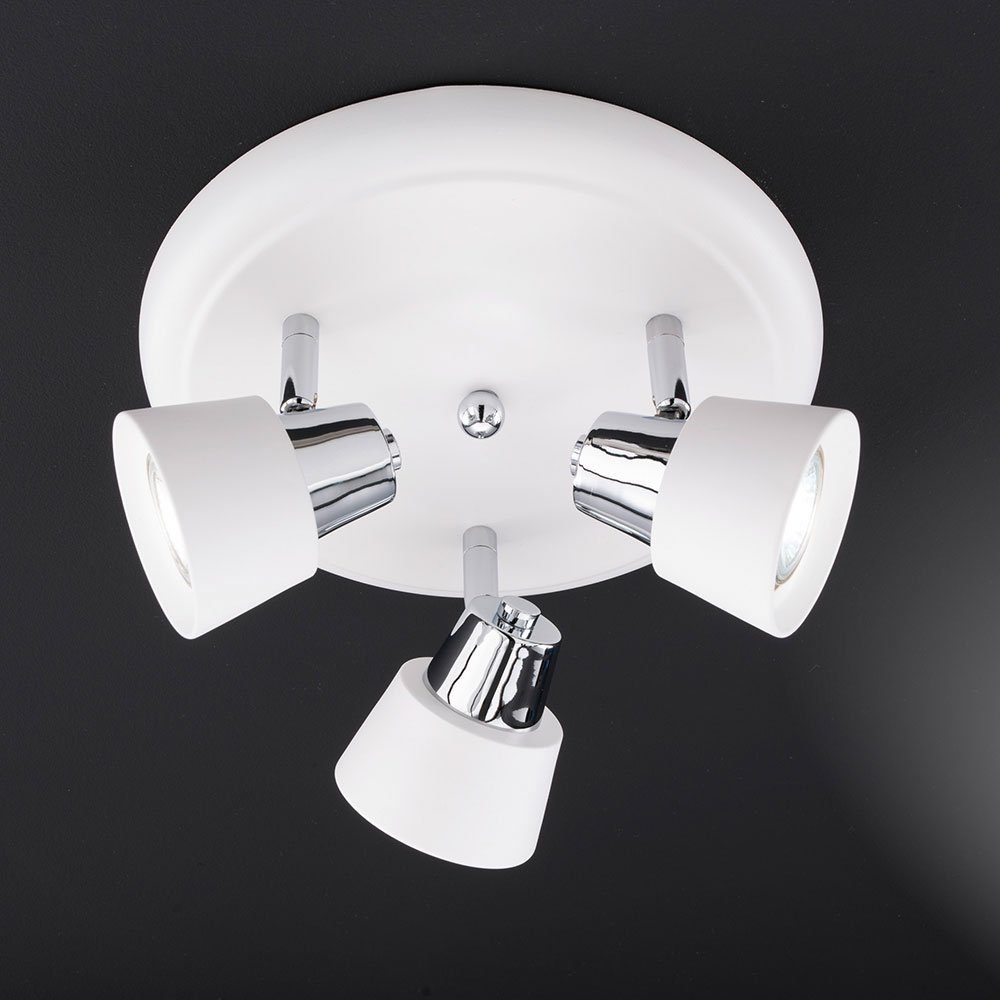 WOFI Deckenspot, Leuchtmittel nicht inklusive, Deckenleuchte Spotrondell Schlafzimmerlampe