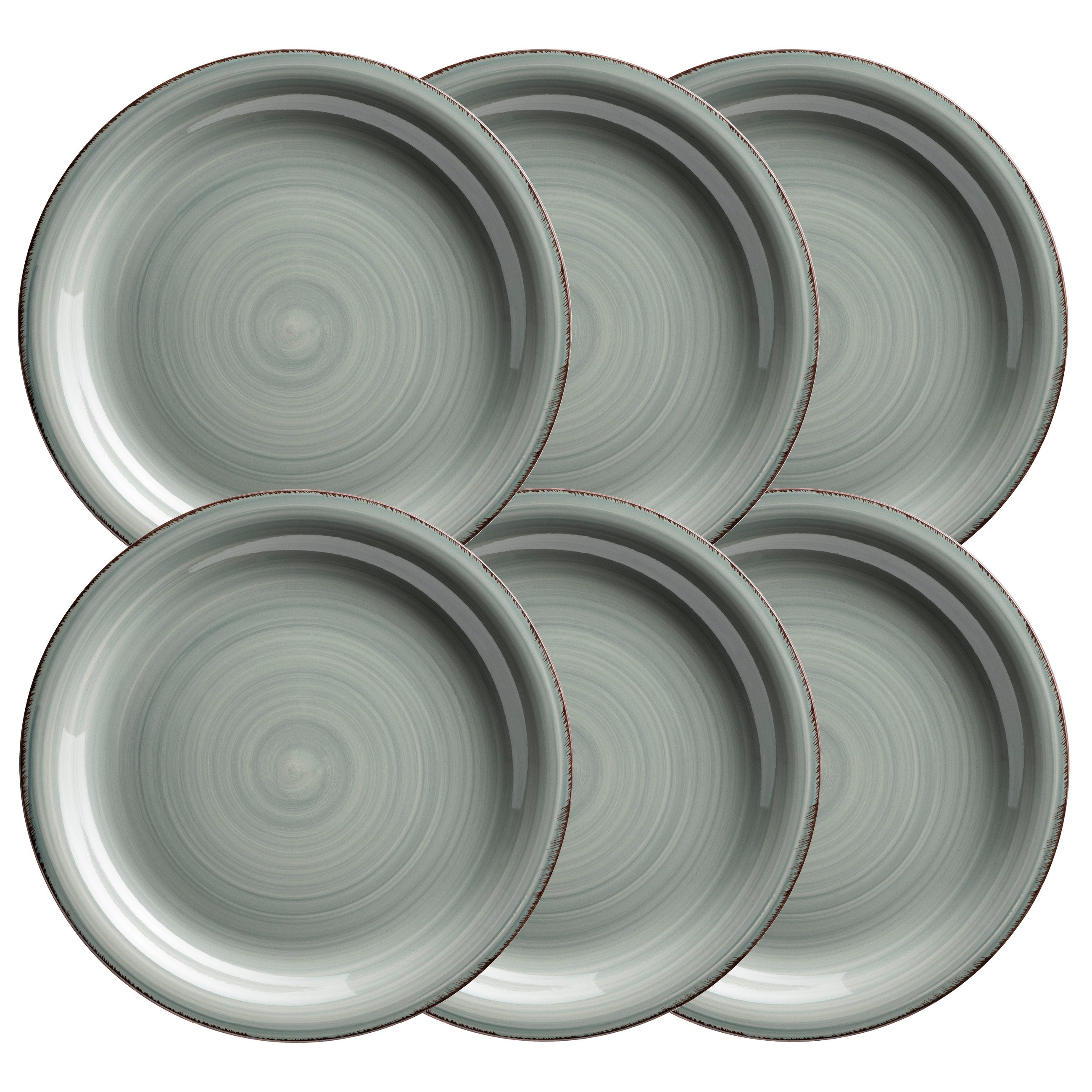 MÄSER Teller-Set LUMACA (6-tlg), 6 Personen, Steinzeug