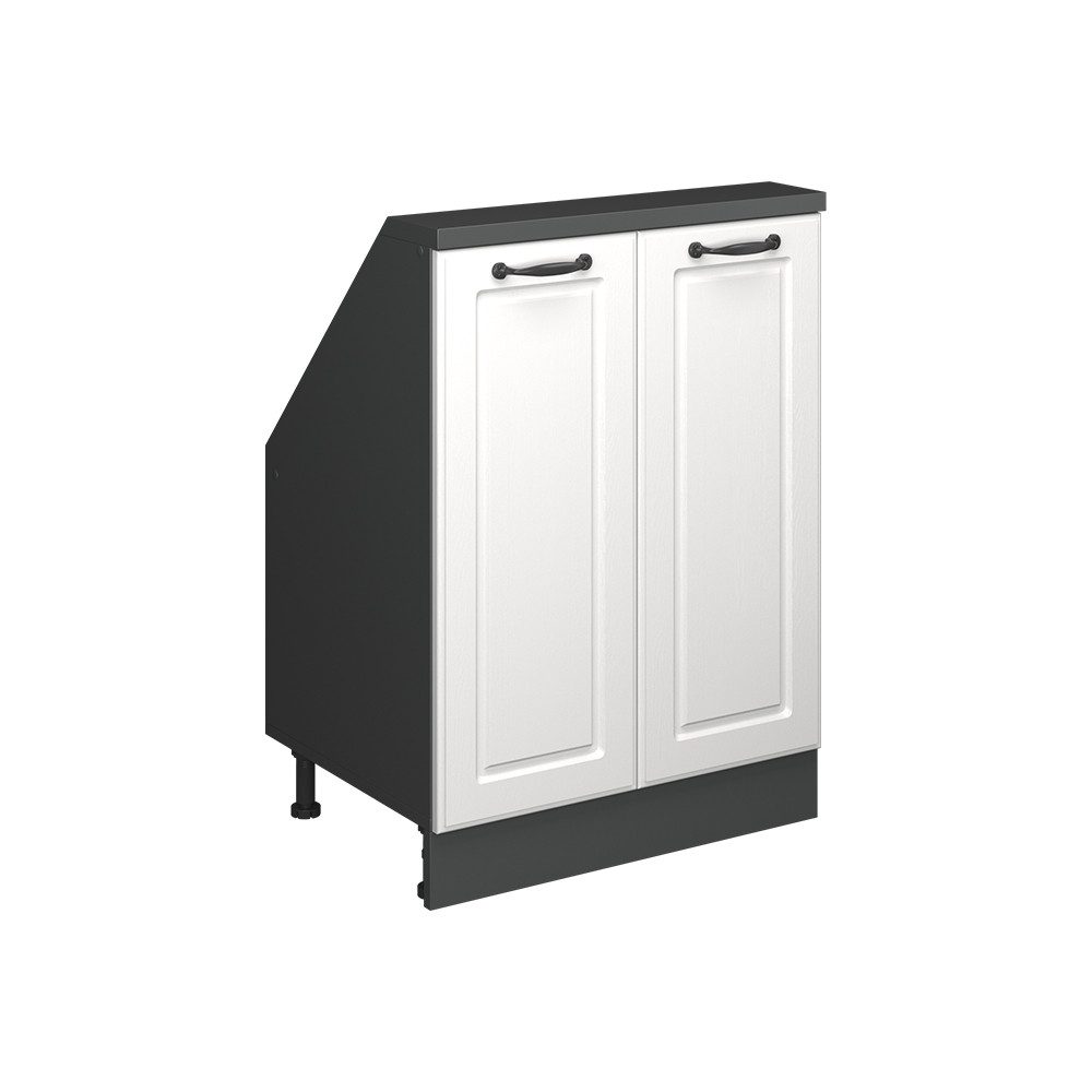 Vicco Unterschrank R-Line, Weiß Landhaus/Anthrazit, 60 günstig online kaufen