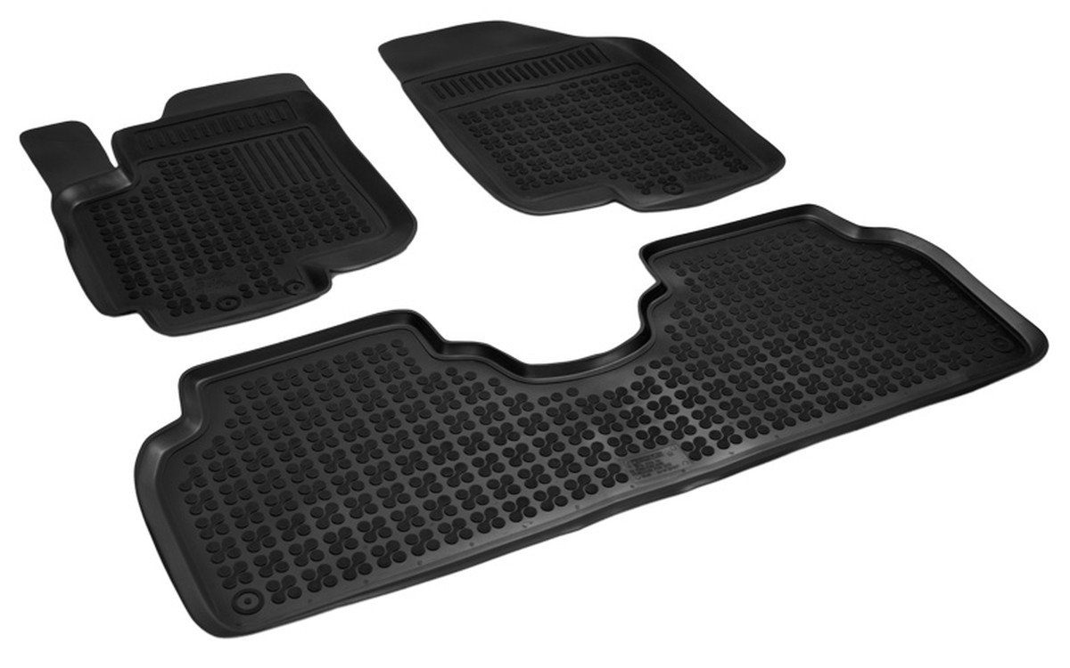 AZUGA Auto-Fußmatten Hohe Gummi-Fußmatten passend für Hyundai iX20/Kia Venga ab 2010-2019, für Hyundai,Kia ix20,Venga Van
