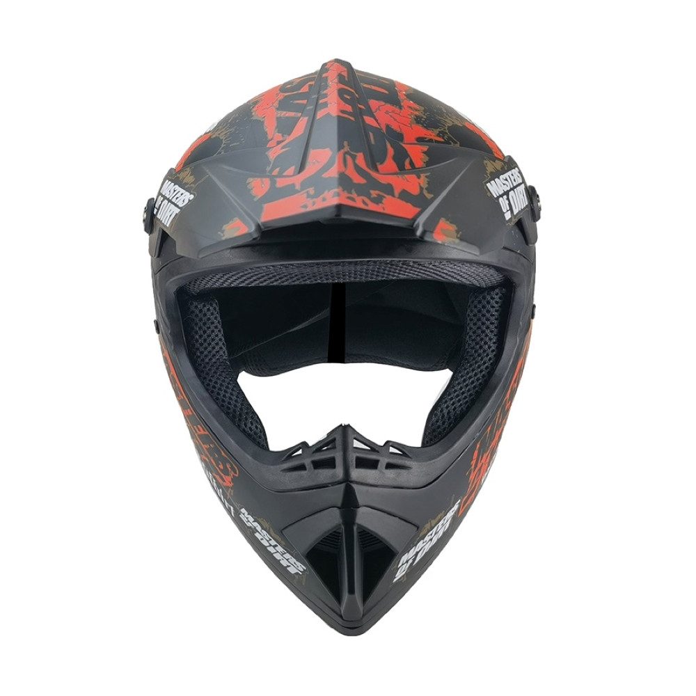 FunSport-Factory Motocrosshelm Motocrosshelm Kindercrosshelm Masters of Dirt (Einzelartikel, Einzelhelm), UV-beständig, Stylisches Design, Für Jungen & Mädchen geeignet