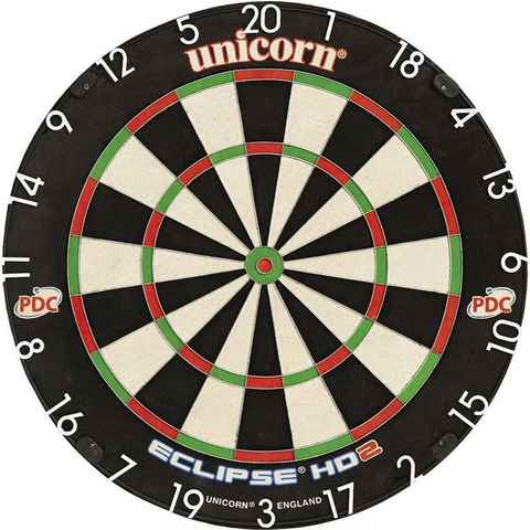 unicorn Dartscheibe Eclipse HD2 Pro - TV Edition Bristle Board, Dartboard Dart Board Scheibe Darts