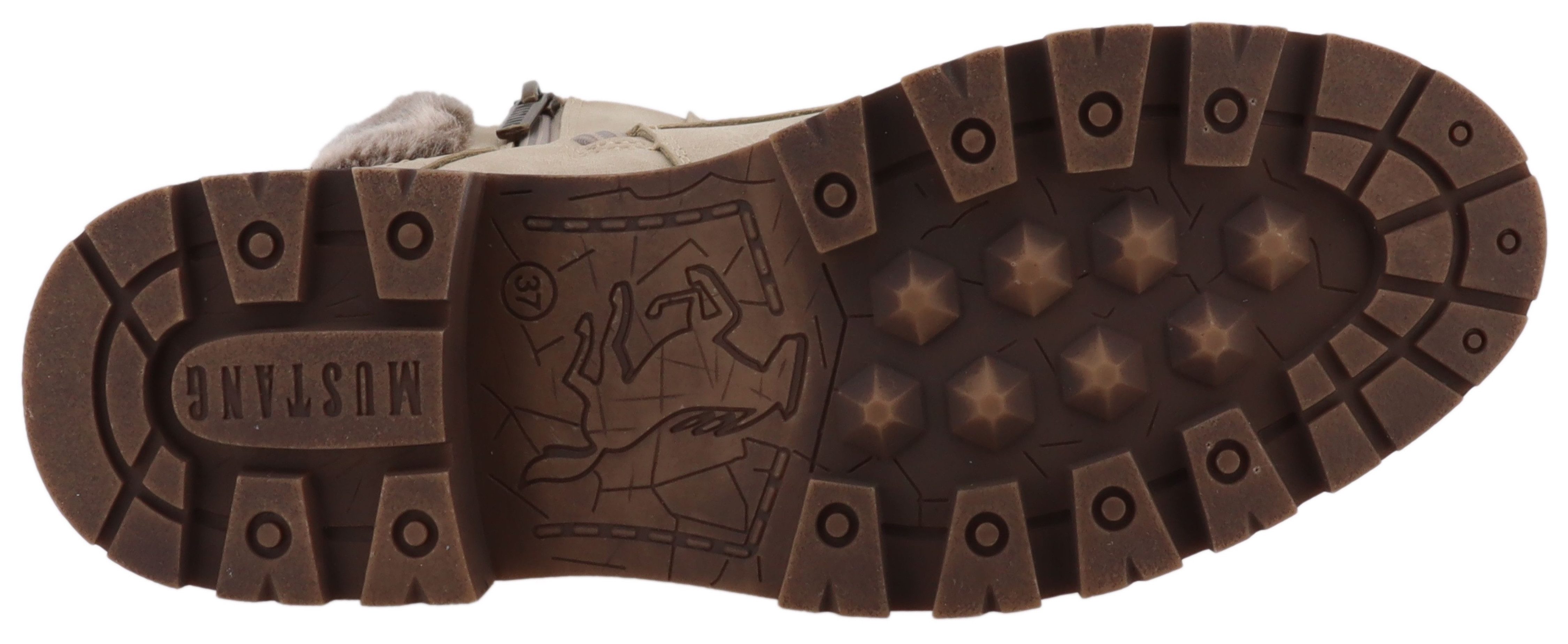 Mustang Shoes Darleen Winterstiefelette Winterboots mit Fellimitatkragen – Bild 3 von 5