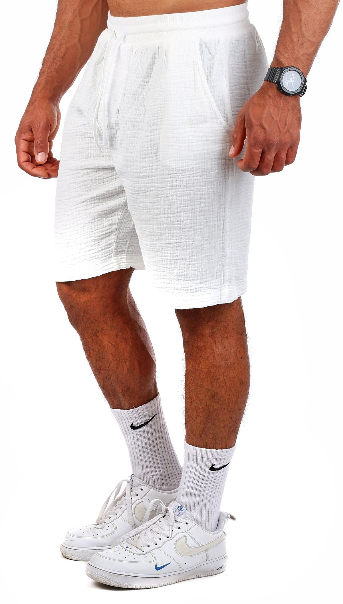 CARISMA Shorts Herren Musselin kurze Strand Hose trendig angenehm luftig le günstig online kaufen