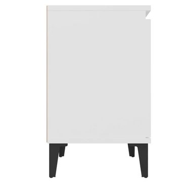 möbelando Nachtkommode 3008886 (LxBxH: 30x40x50 cm), in Weiß mit einer Tür