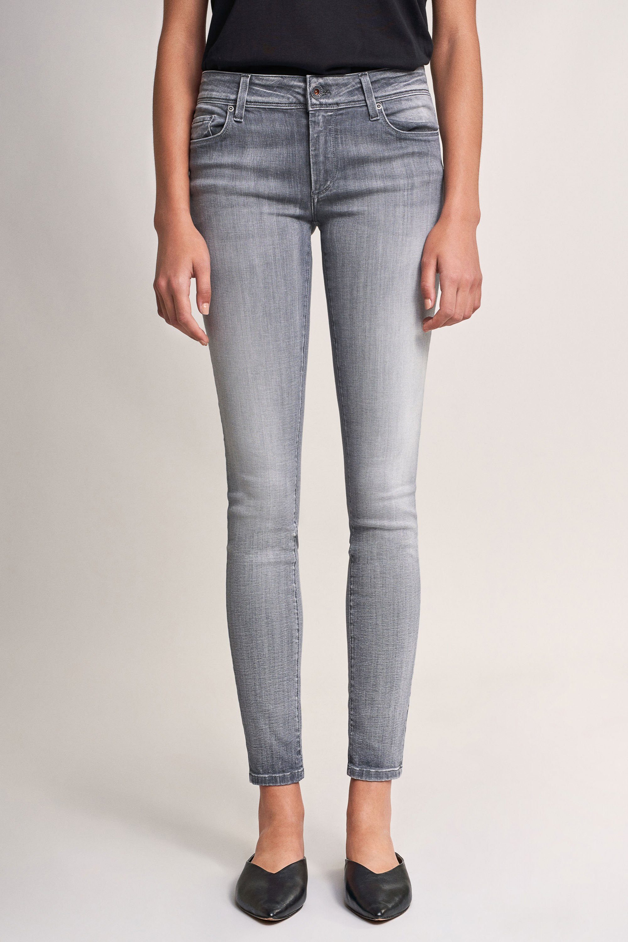 Salsa Stretch-Jeans SALSA JEANS WONDER PUSH UP SKINNY grey used 123748.3000 günstig online kaufen