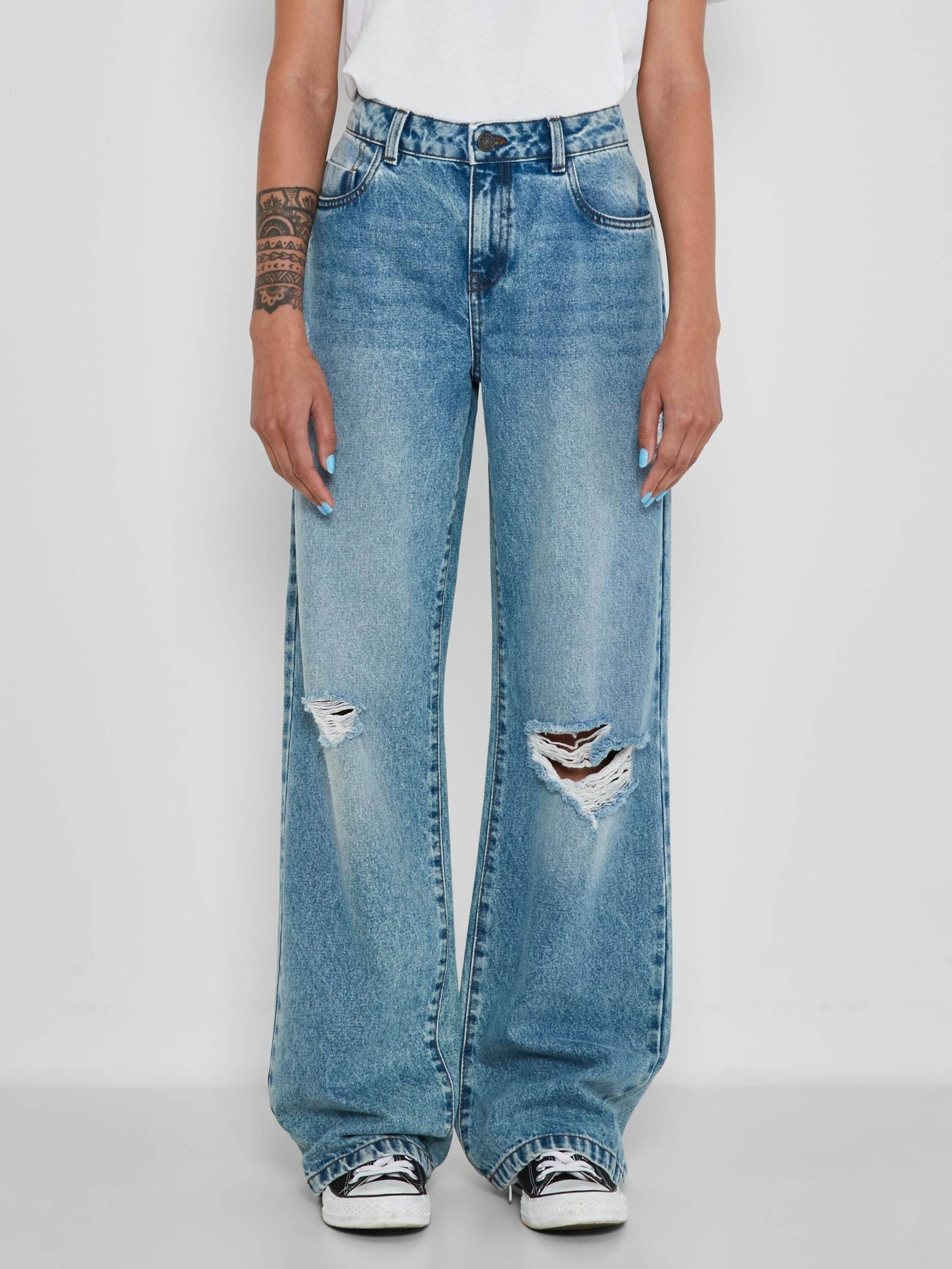 (1-tlg) Amanda Detail Weite Weiteres Noisy may Jeans