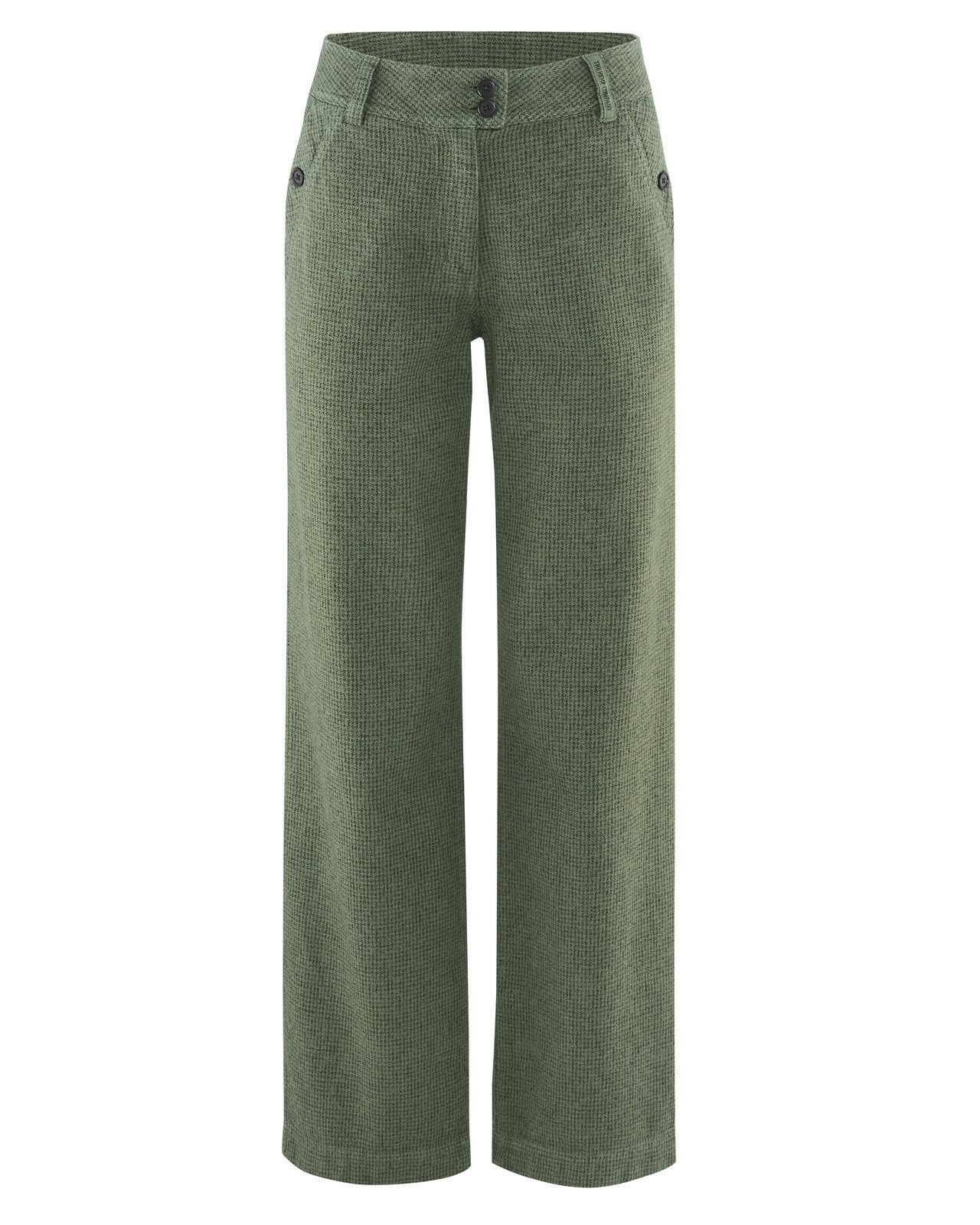 Stoffhose Pepita Hose Damen Hanf/Biobaumwolle mit weitem Schnitt
