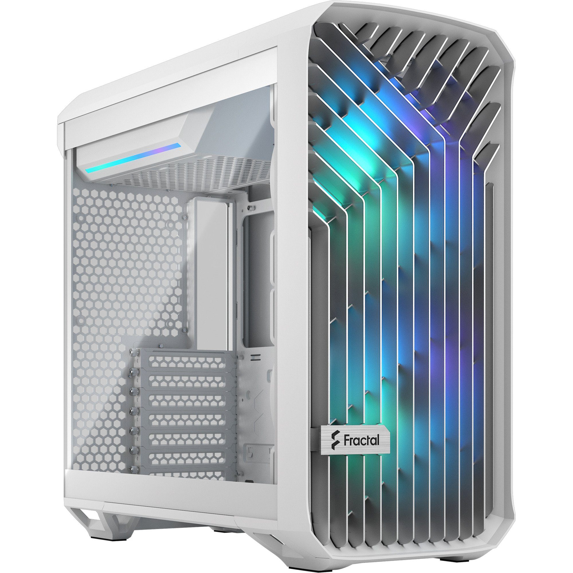 PC-Gehäuse Fractal Design Compact RGB White TG Clear