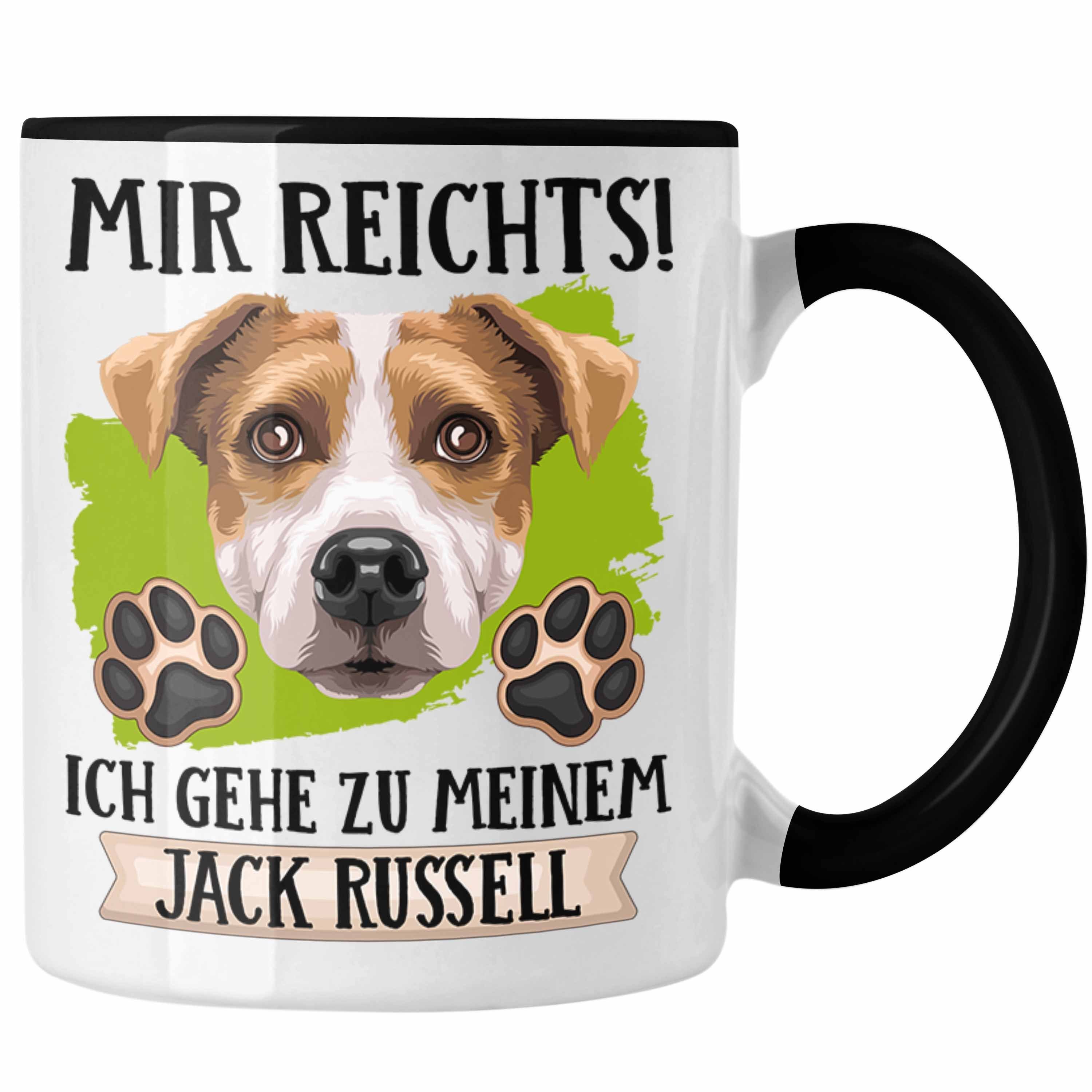 Trendation Tasse Jack Russel Besitzer Tasse Geschenk Lustiger Spruch Geschenkidee Mir R Schwarz