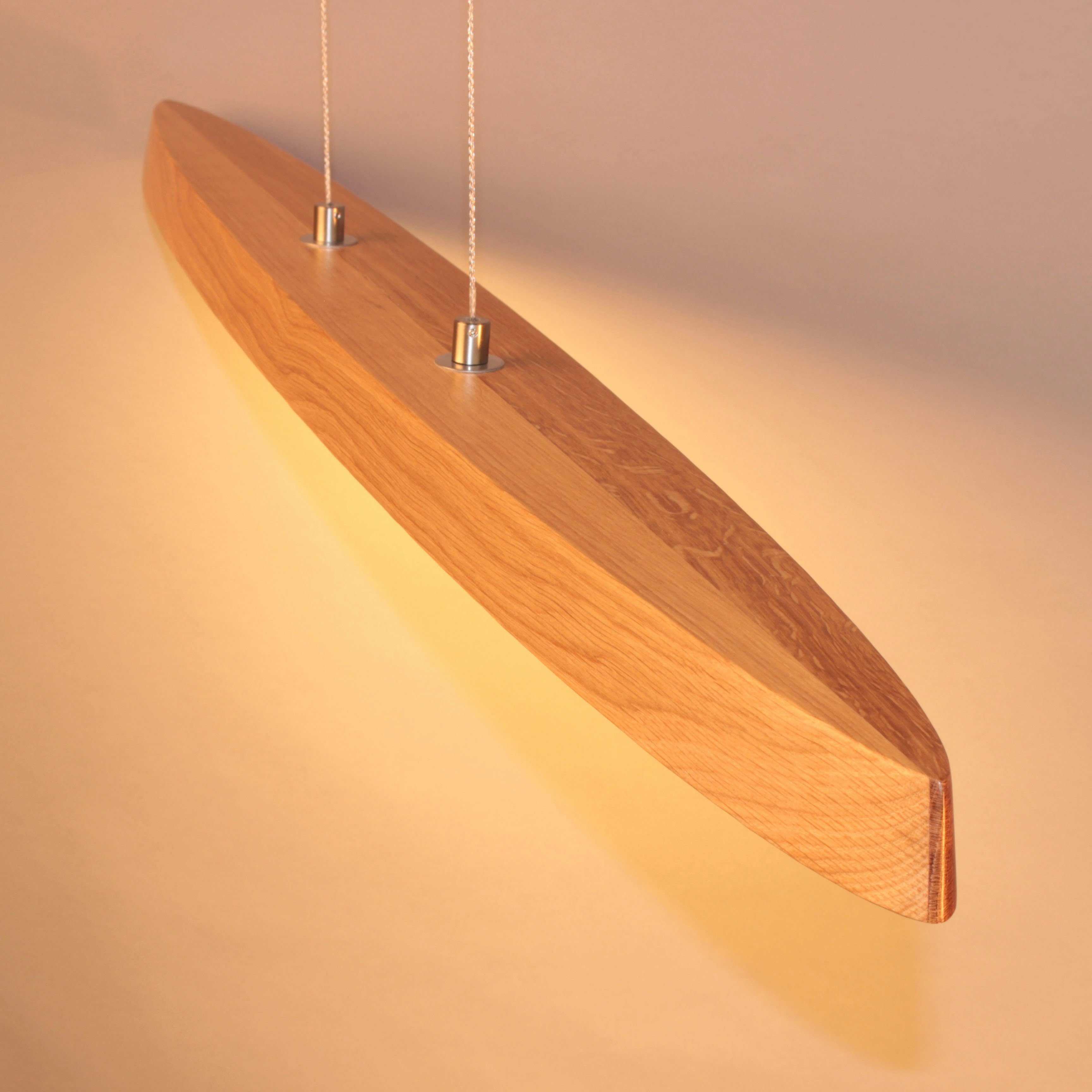 HONSEL Pendelleuchte fest langlebige FISCHER Shine-Wood, LED LED & integriert,