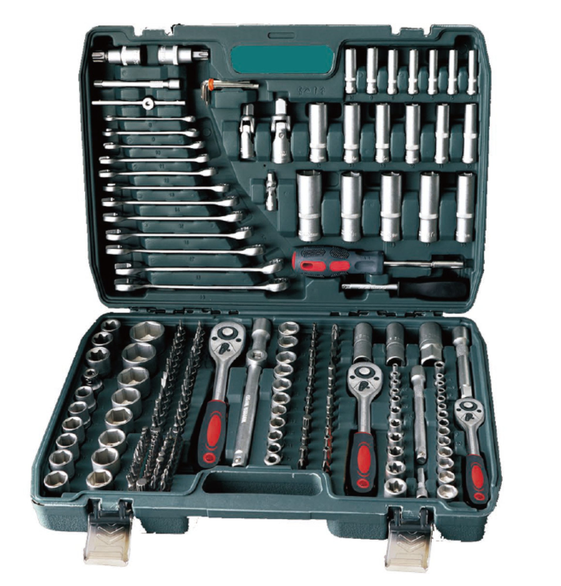 Cheffinger Werkzeugset 216-tlg. Steckschlüsselsatz Umfassendes Werkzeugset günstig online kaufen