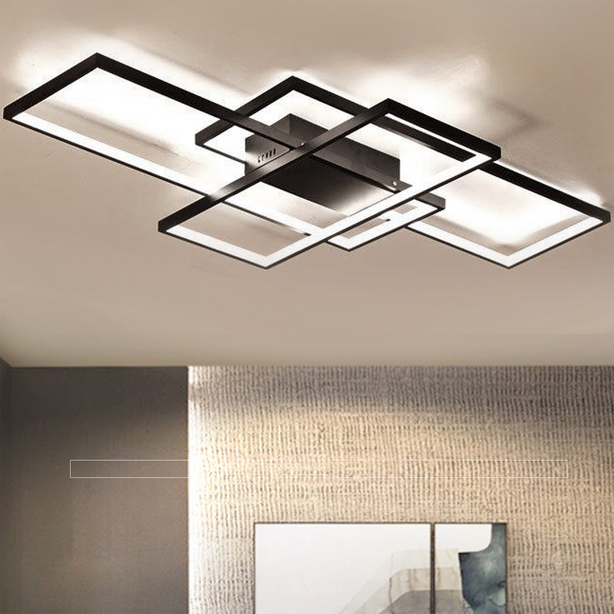 Masbekte Deckenleuchte, 90*50cm LED Deckenlampe, Stufenlos günstig online kaufen