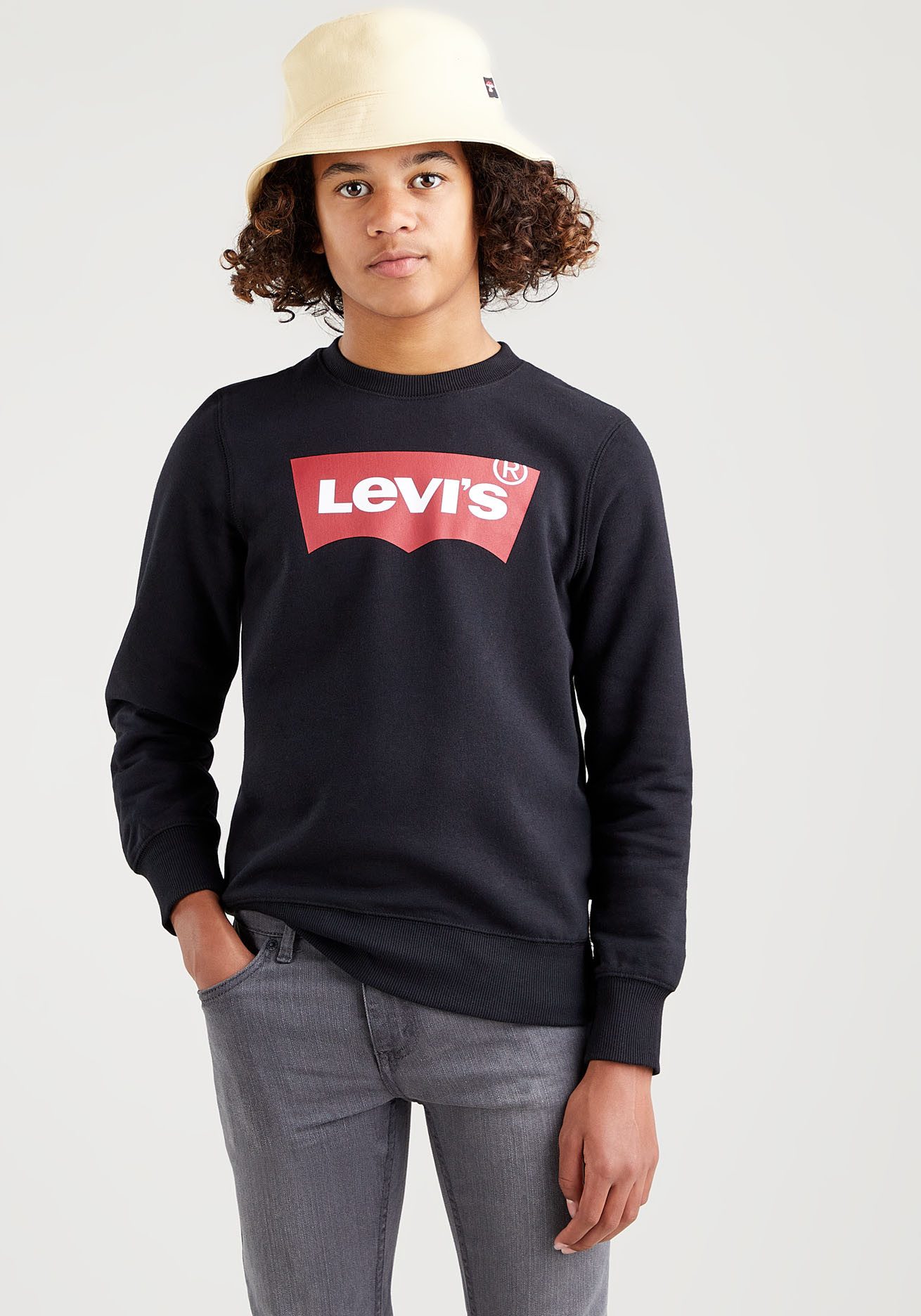 Levi's® Kids Sweatshirt LVB LVB FRENCH TERRY BATWING mit großem Logo