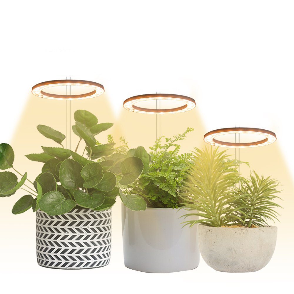 Rosnek Pflanzenlampe 1-4 Ringlicht-Kopf,Vollspektrum,dimmbares,für Indoor-P günstig online kaufen