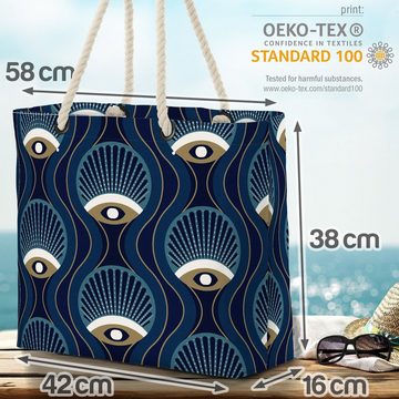 VOID Strandtasche (1-tlg), Art Niveau Beach Bag art deco abstrakt kreis retro 80er 70er deko elegant geo