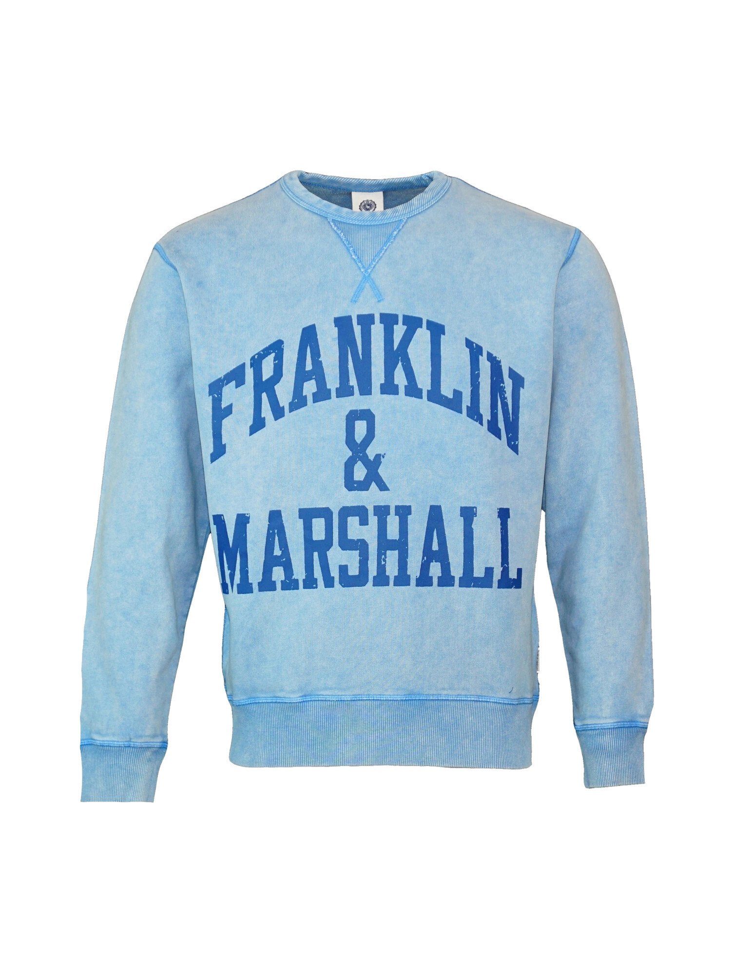 Franklin & Marshall Sweatshirt Pullover Sweatshirt COTTON ACID WASH BRUSHED