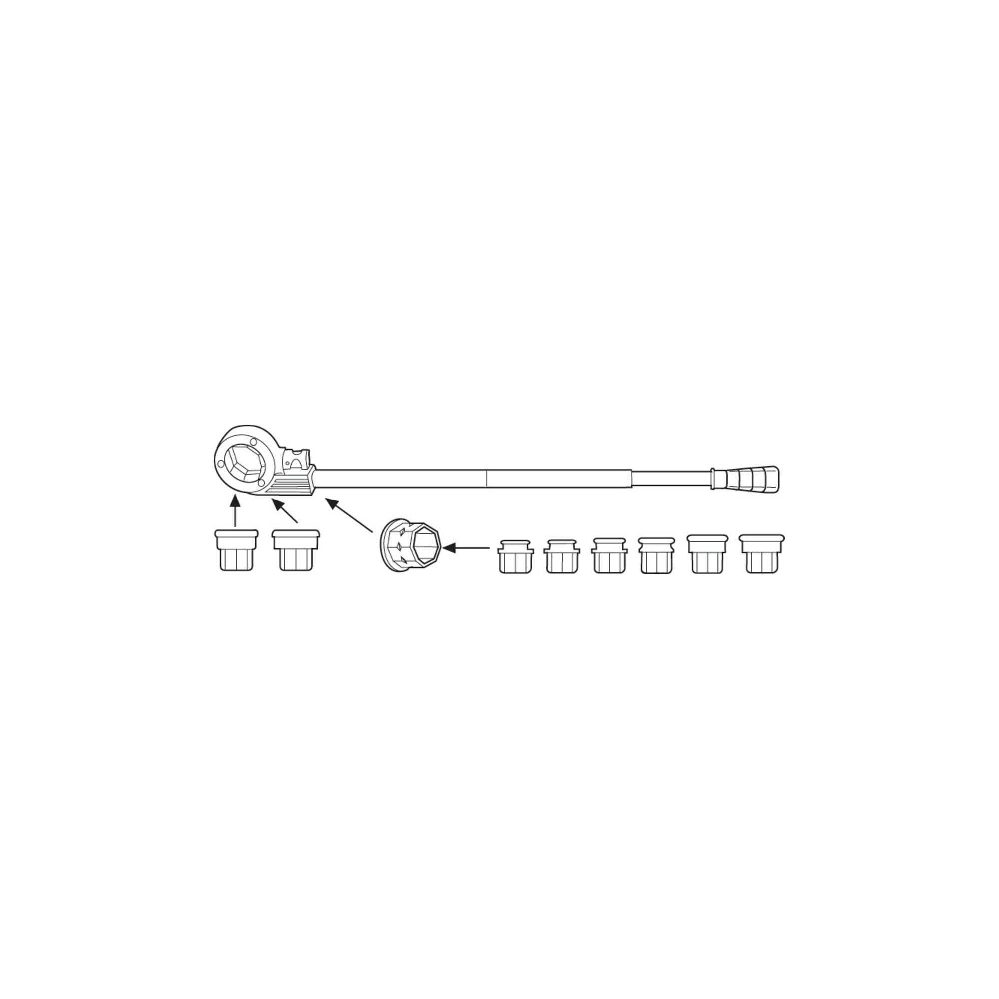 Rothenberger Gewindebohrer Rothenberger SUPER CUT-Set, BSPT R, 1/2 - 1" im Koffer