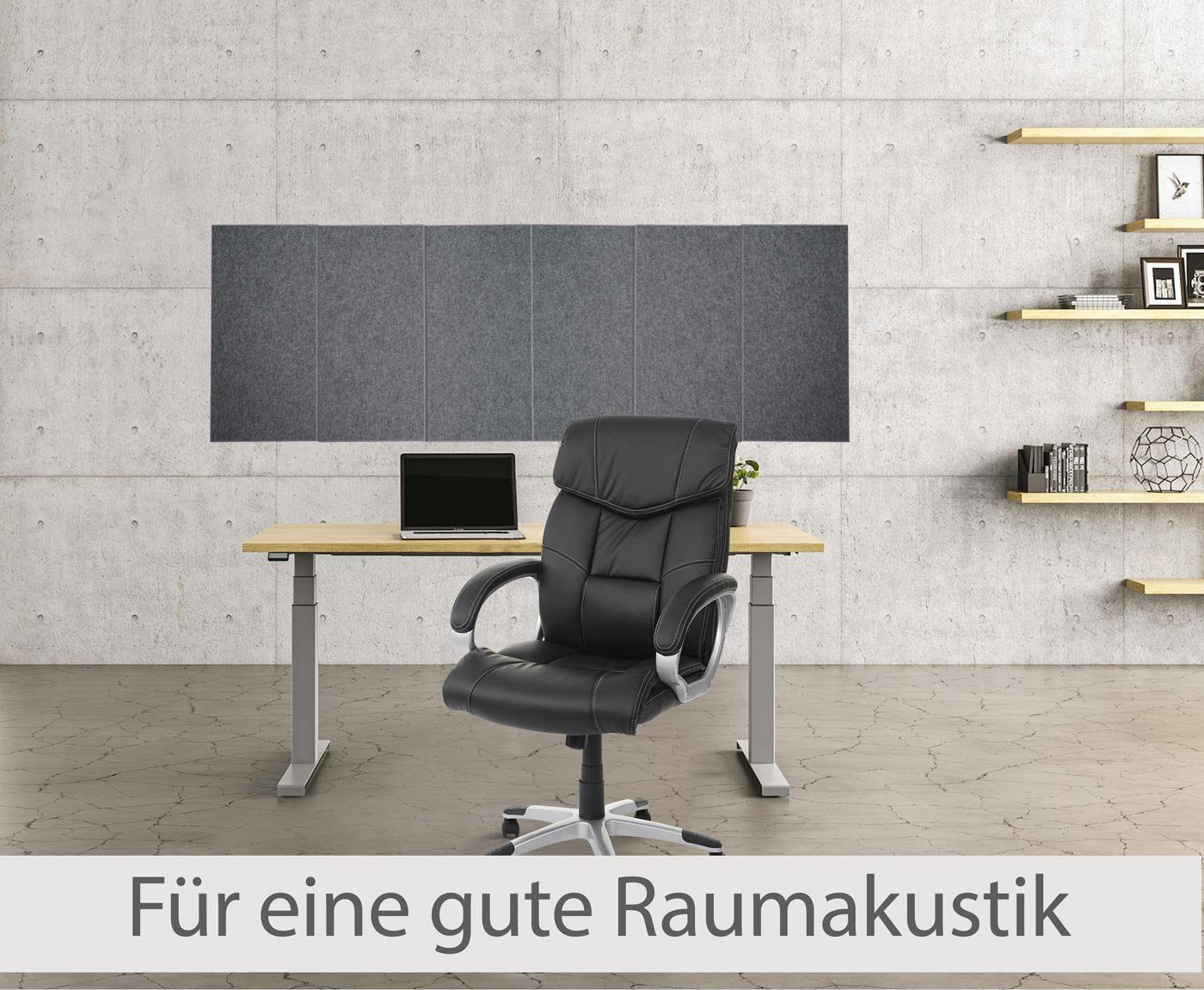 MCW Schallschutzpaneel MCW-L52-6, BxL: 30x60 cm, (Komplett-Set) Für eine gute Raumakustik, Einfache Montage