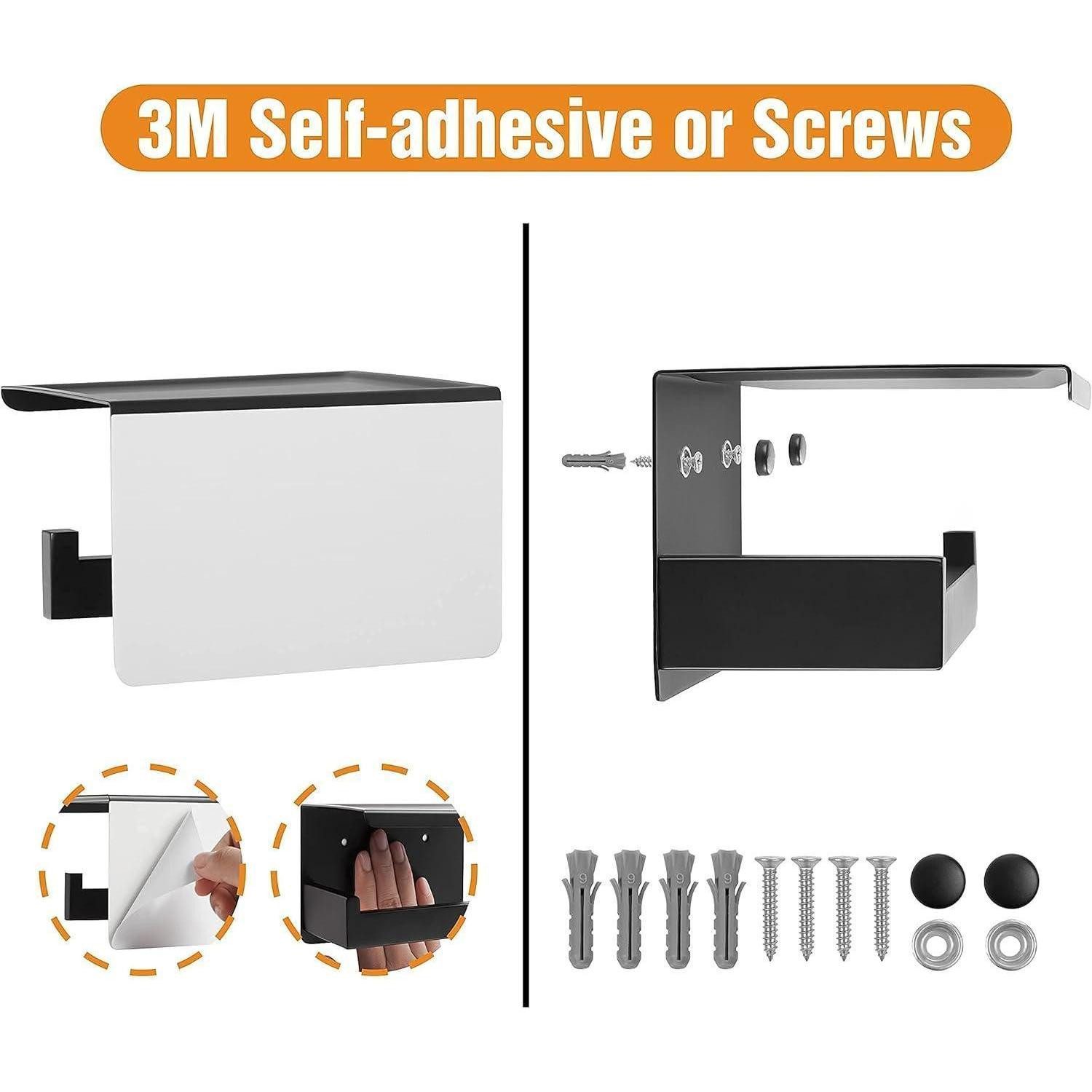 LuxusKollektion Badaccessoire-Set Toilettenpapierhalter ohne Bohren Edelsta günstig online kaufen