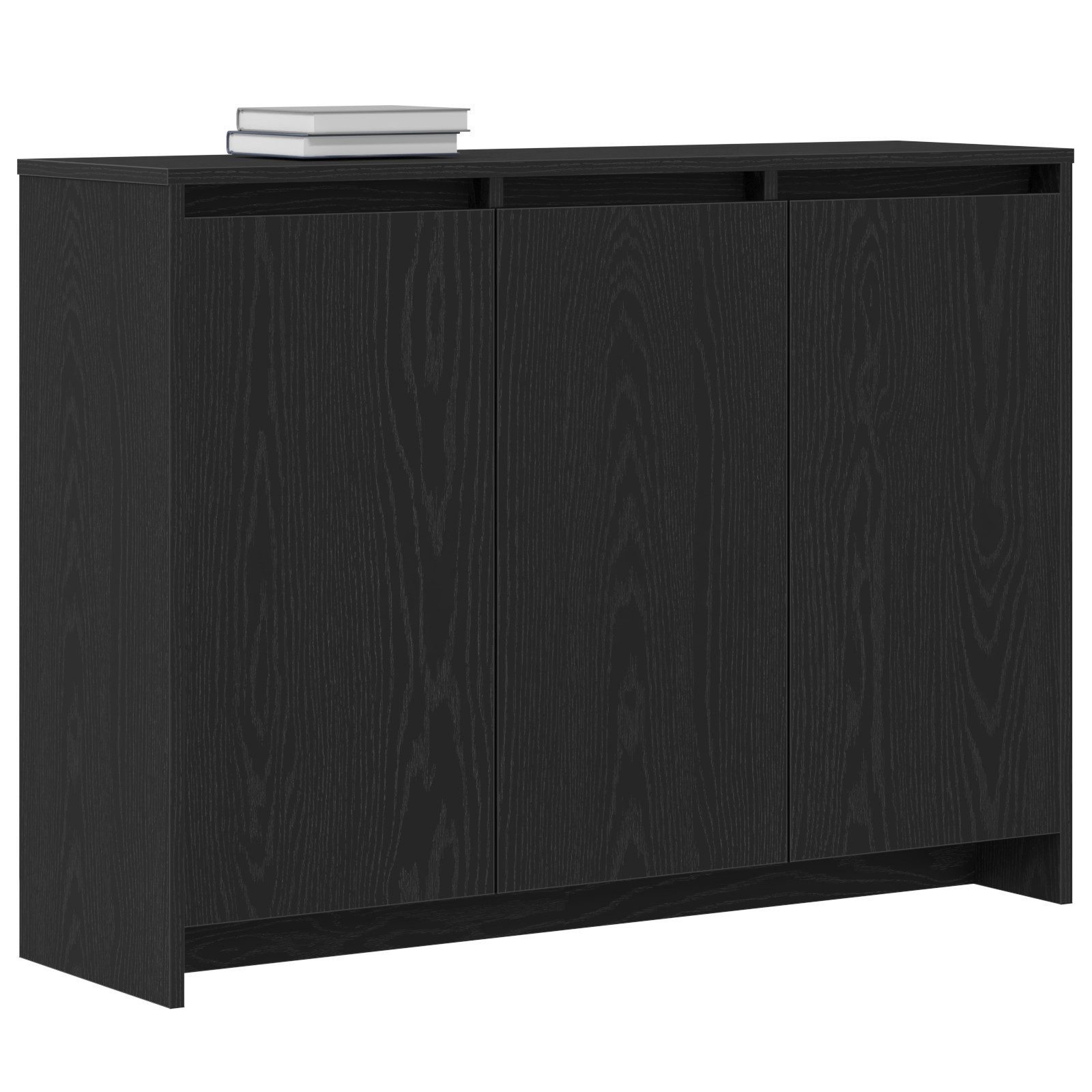vidaXL Sideboard Sideboard Schwarz 102 x 29,5 x 75 cm Holzwerkstoff (1 St)