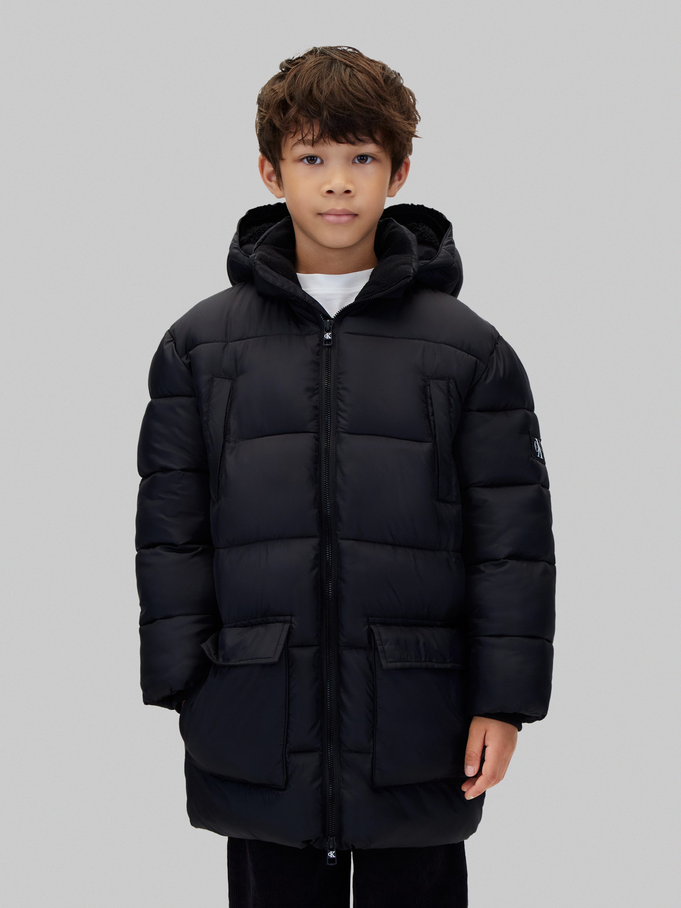 Calvin Klein Jeans Steppmantel CK ESSENTIAL PARKA PUFFER Regular fit mit Kapuze