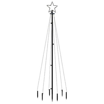 vidaXL LED Baum LED-Weihnachtsbaum mit Erdnägeln Kaltweiß 108 LEDs 180 cm