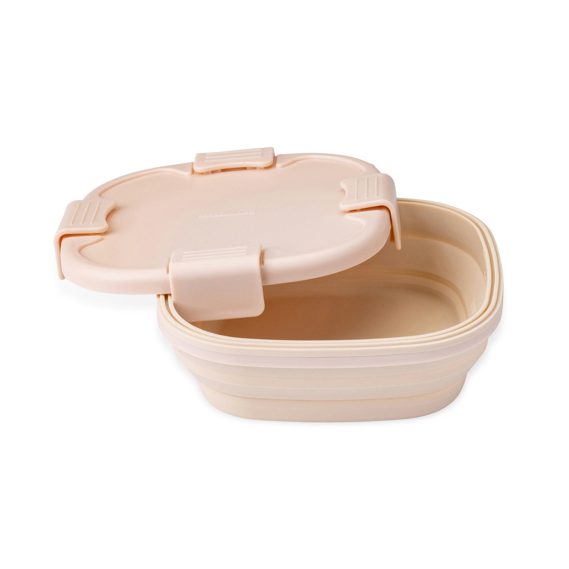 FACKELMANN Lunchbox Snacking-Box, Faltbare Brotdose, kompakt