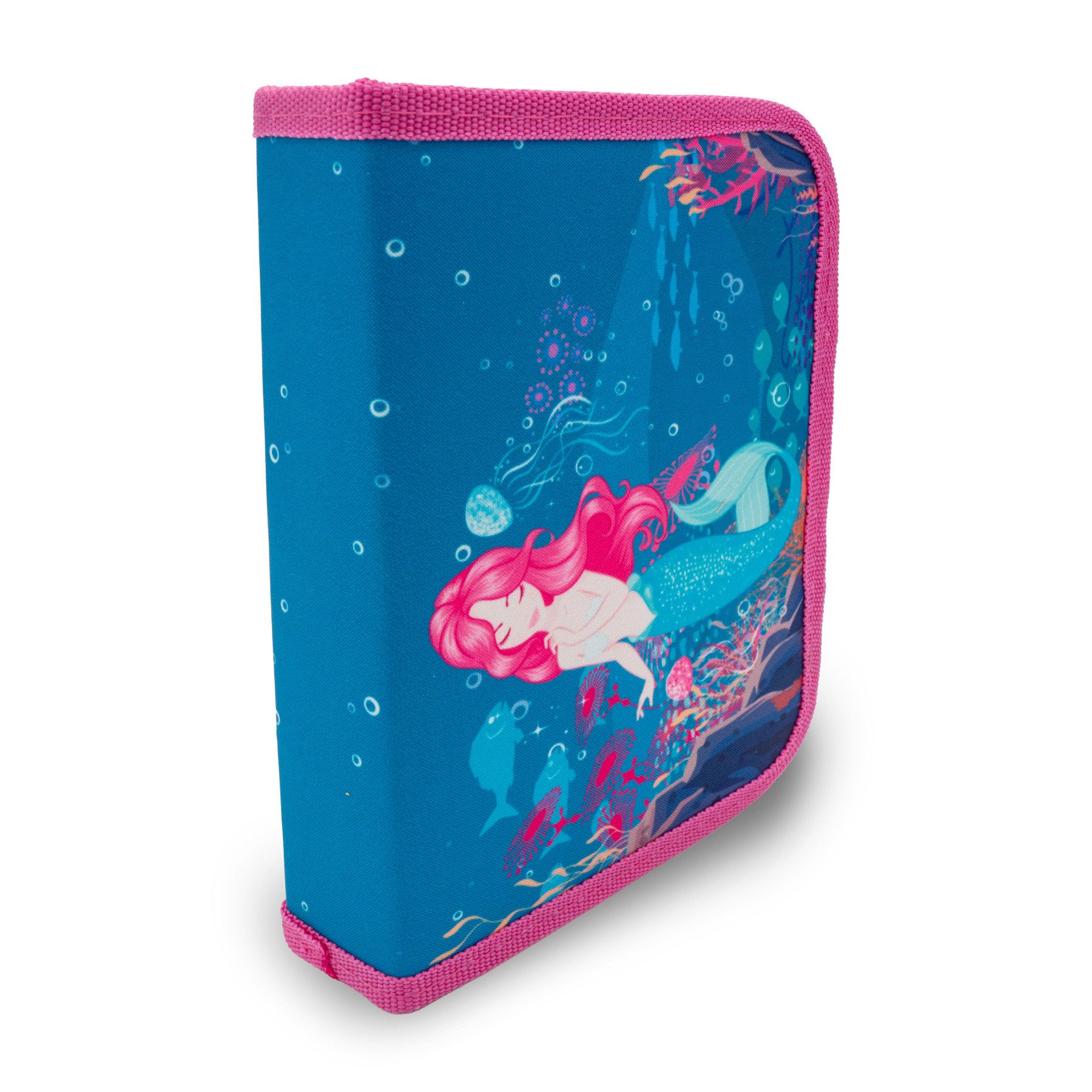 itenga Federmäppchen itenga Schüler-Etui Mäppchen Meerjungfrau 28 teilig 1-Zipper