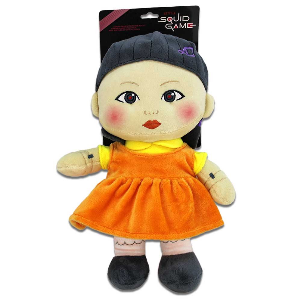 Play by Play Kuscheltier Squid Game Puppe Young-Hee aus Plüsch - ca. 28 cm (1-St)