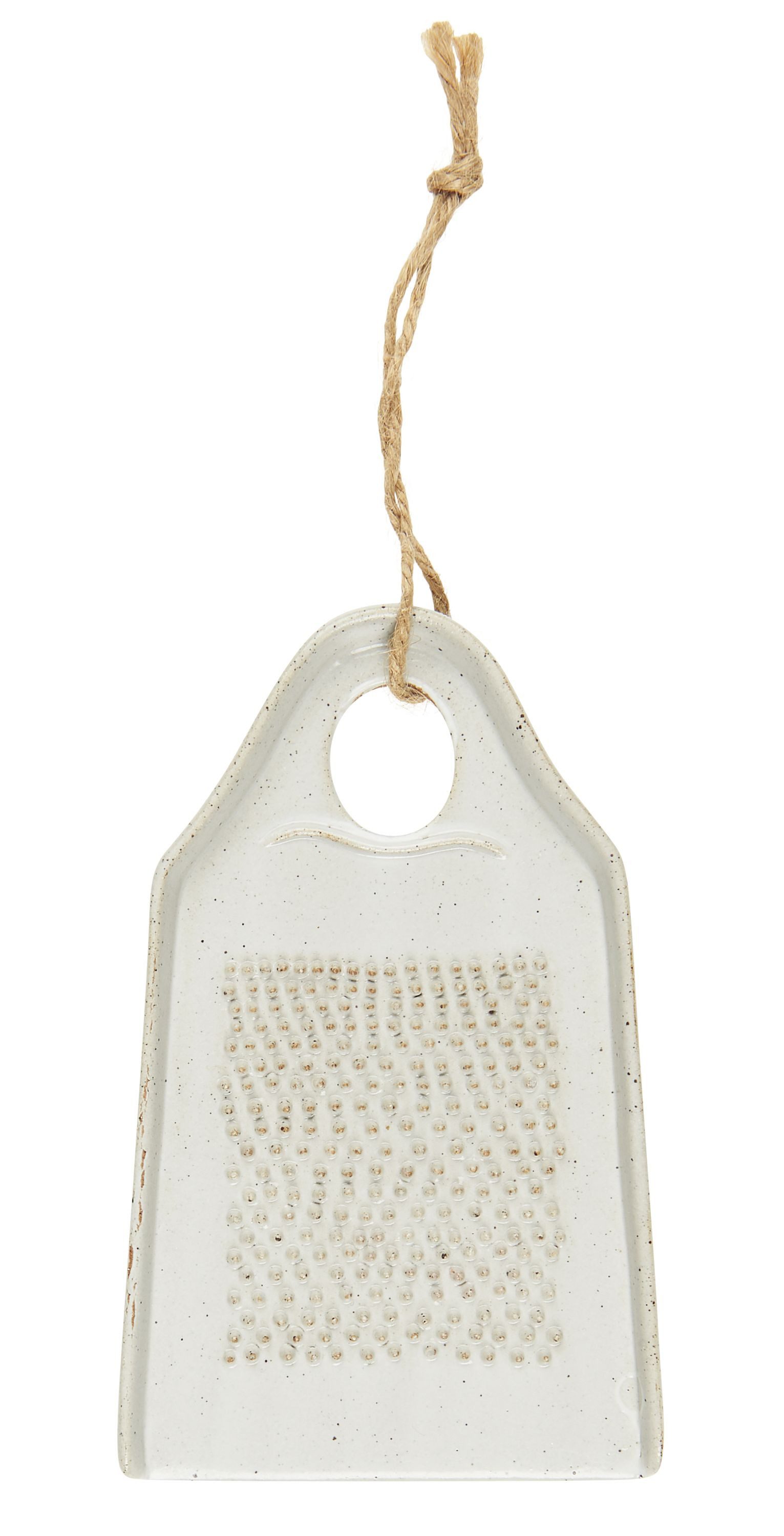 Ib Laursen Küchenreibe Ib Laursen - Kleine Reibe aus Keramik 9x14,5cm Weiß 92244-00, Keramik