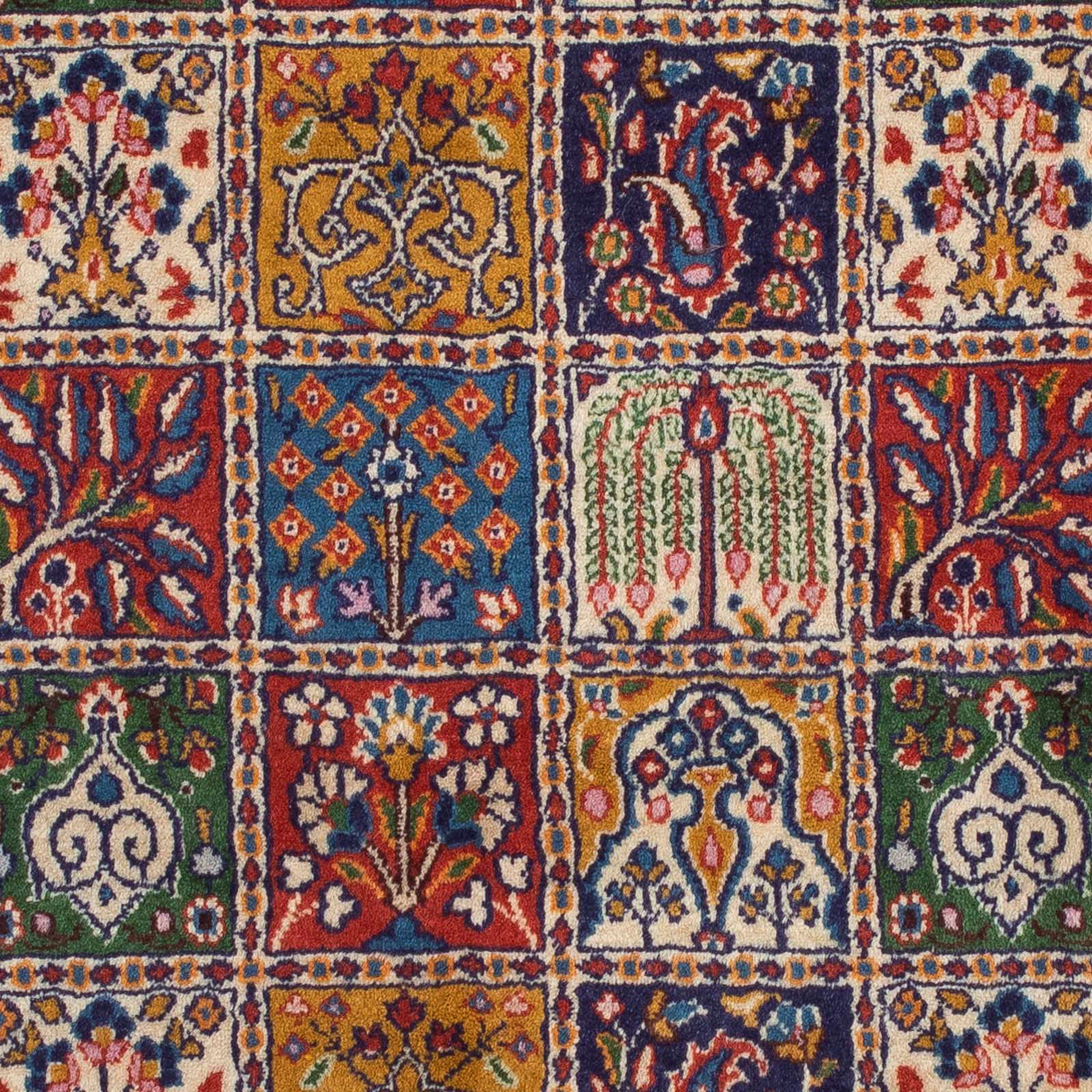 Orientteppich Perser rechteckig, - Wohnzimmer, - x mehrfarbig, Einzelstück Höhe: 145 - morgenland, Zertifikat Handgeknüpft, 10 mm, 100 cm mit Classic