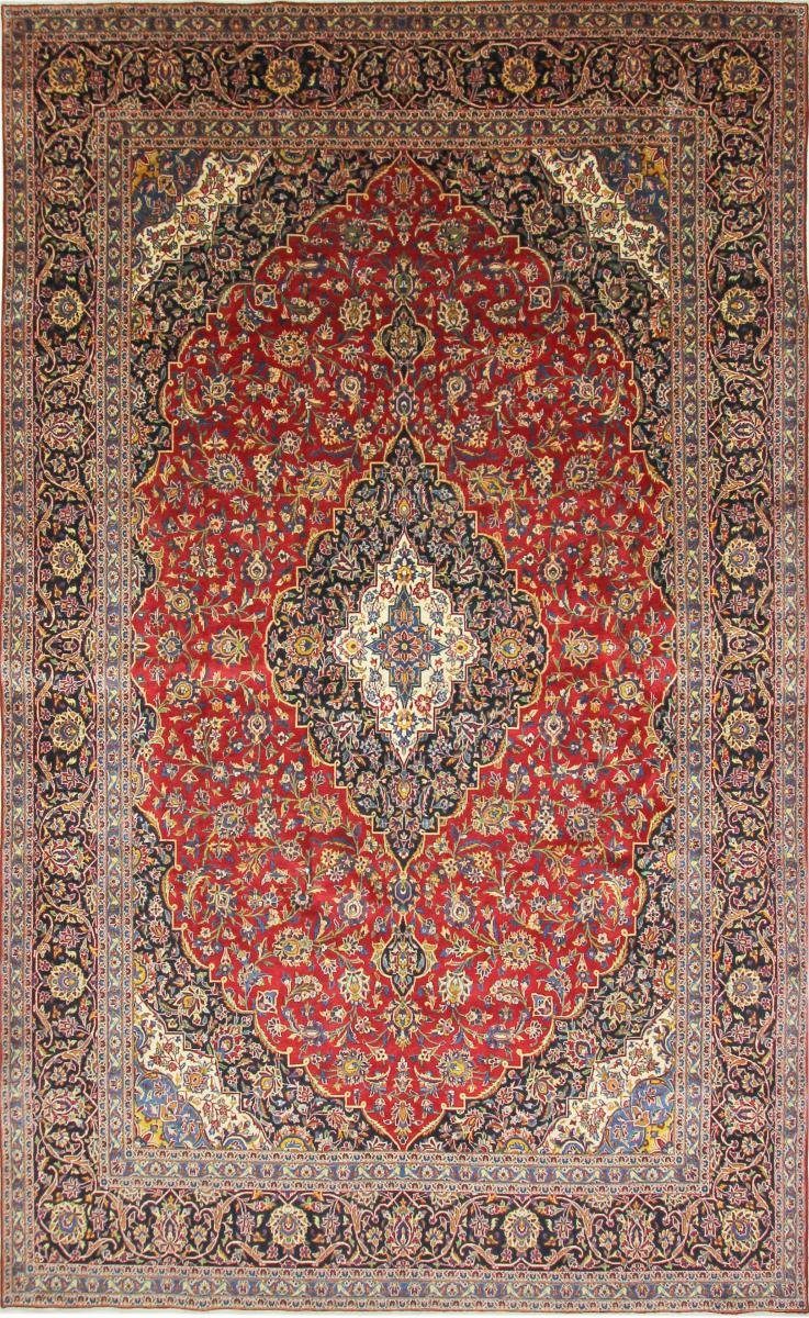 Orientteppich Keshan 296x483 Handgeknüpfter Orientteppich rechteckig, / Höhe: Perserteppich, Nain Trading, 12 mm