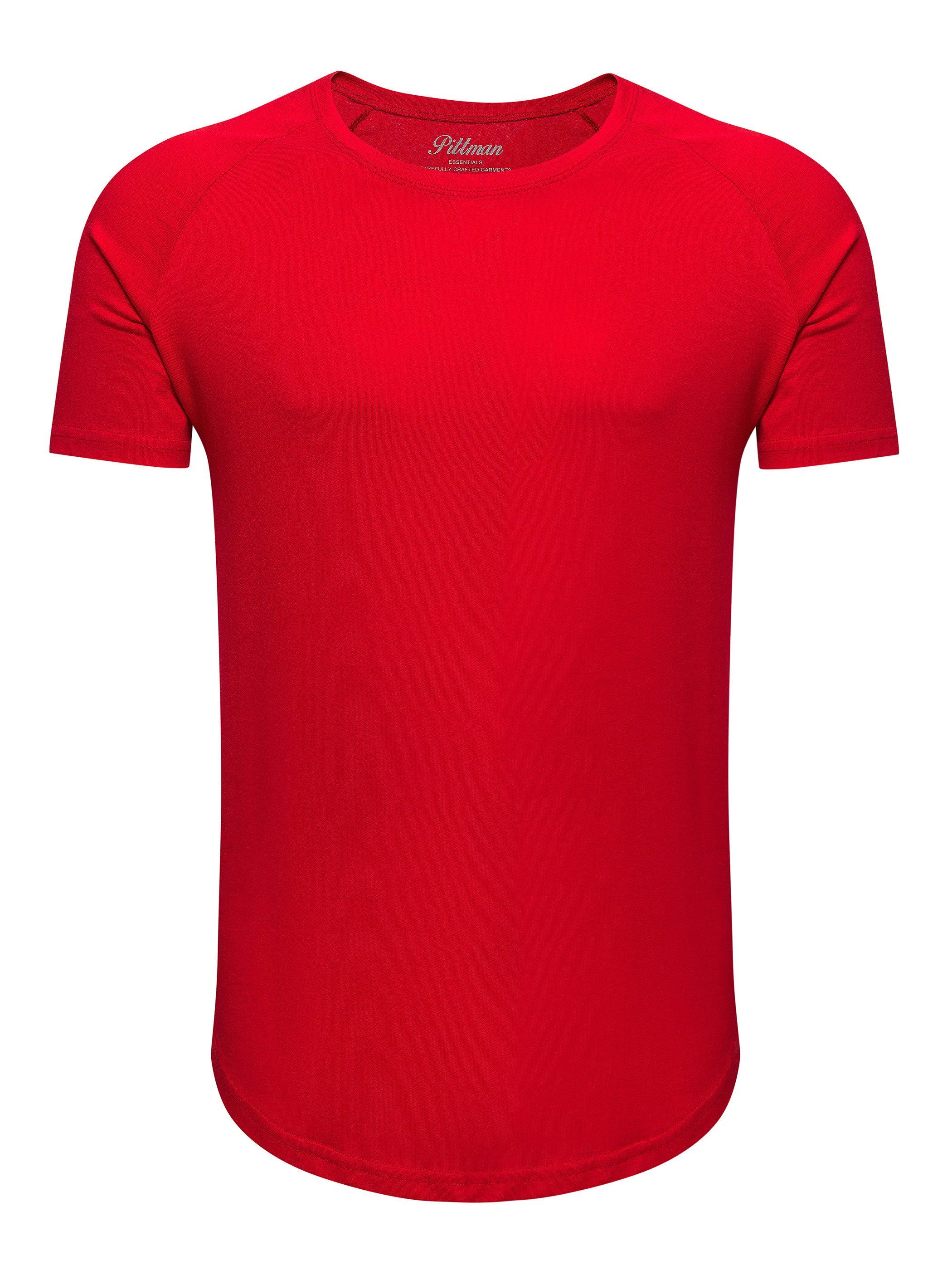 Pittman T-Shirt Pittman - Quin Oversize Basic Tee Crew Neck (1-tlg)