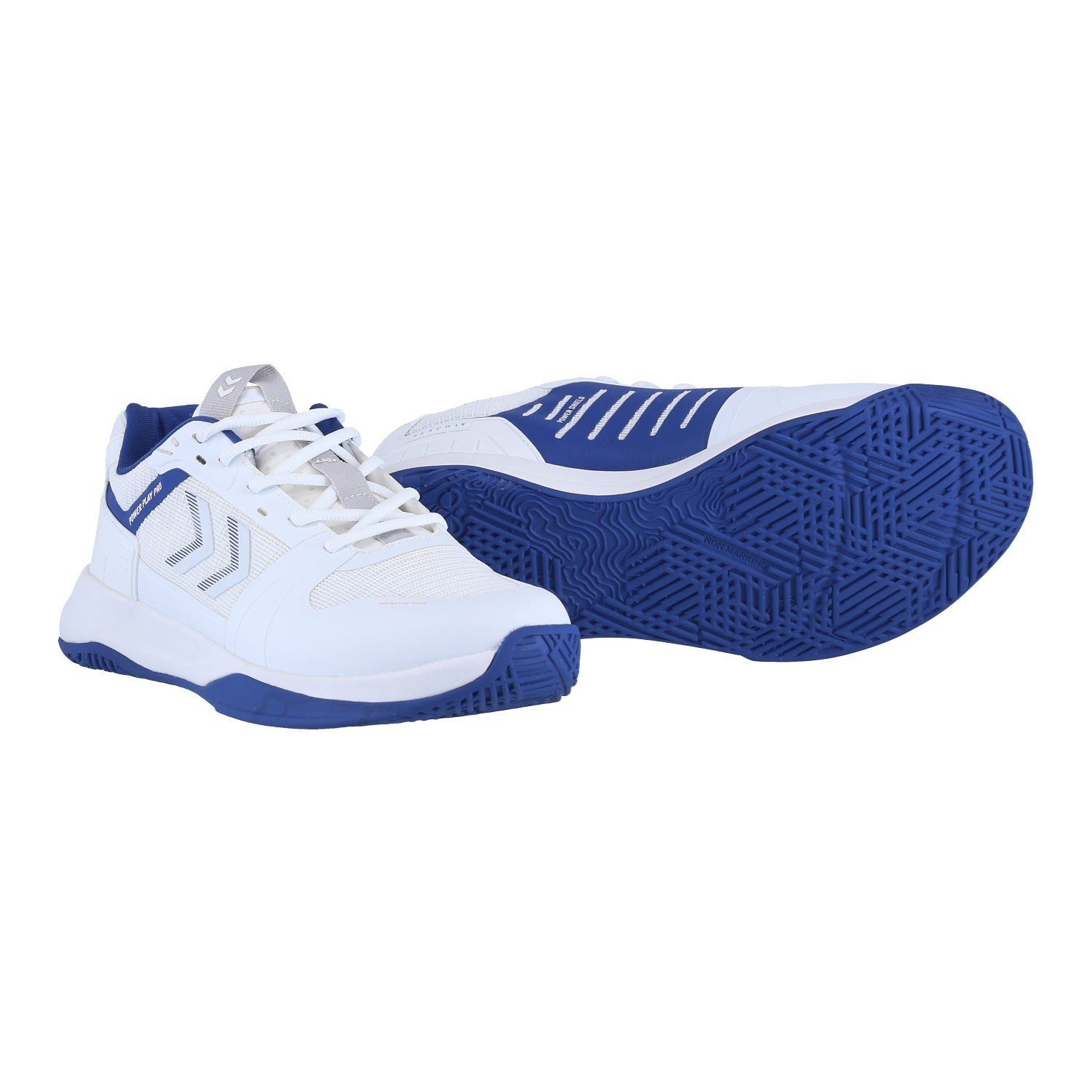 Hallen-Indoorschuhe Power Play Pro weiss/blau Herren Badmintonschuh
