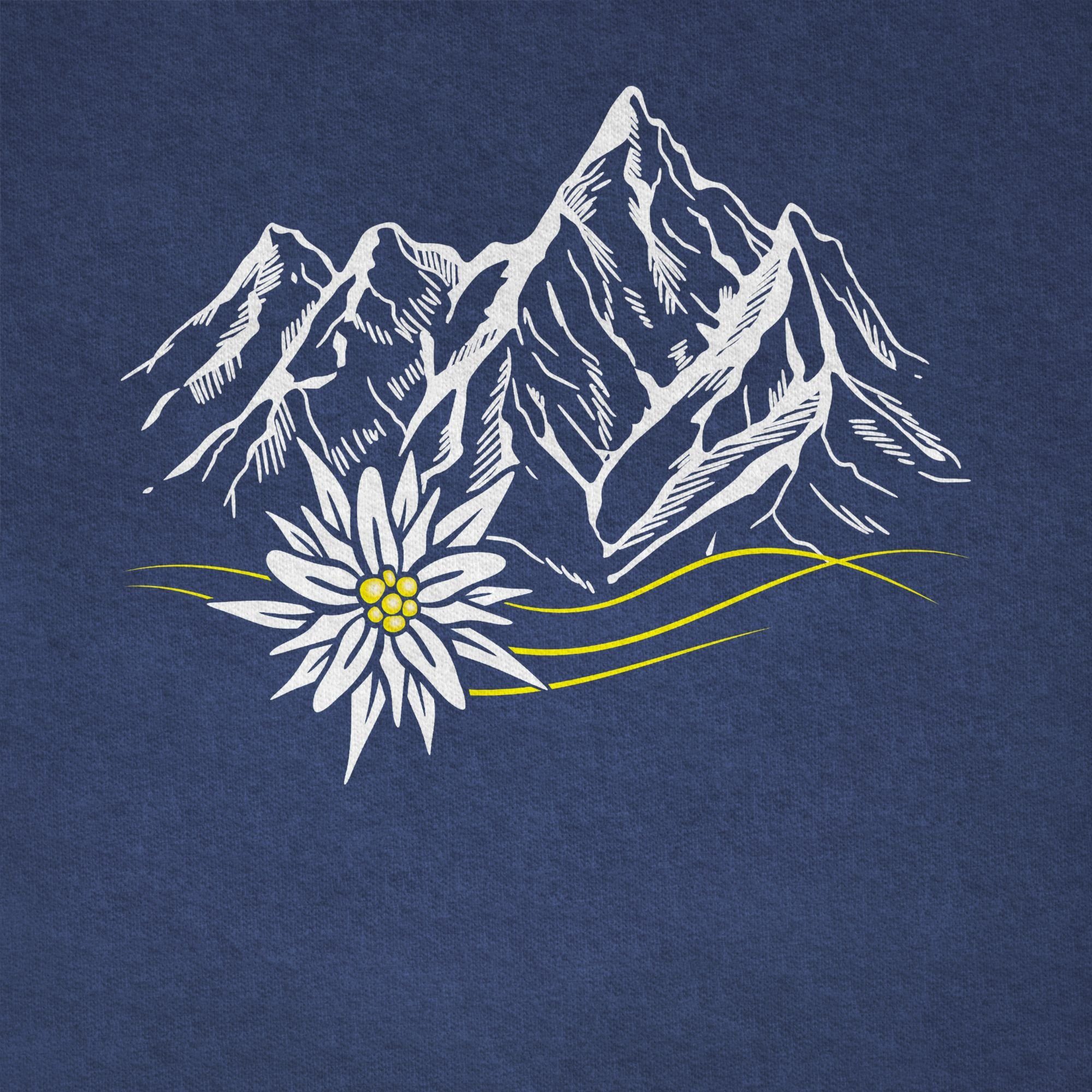 Shirtracer T-Shirt Edelweiß Berge Wandern Wanderlust Berg ruft Alpen (1-tlg) Mode für Oktoberfest Kinder Outfit